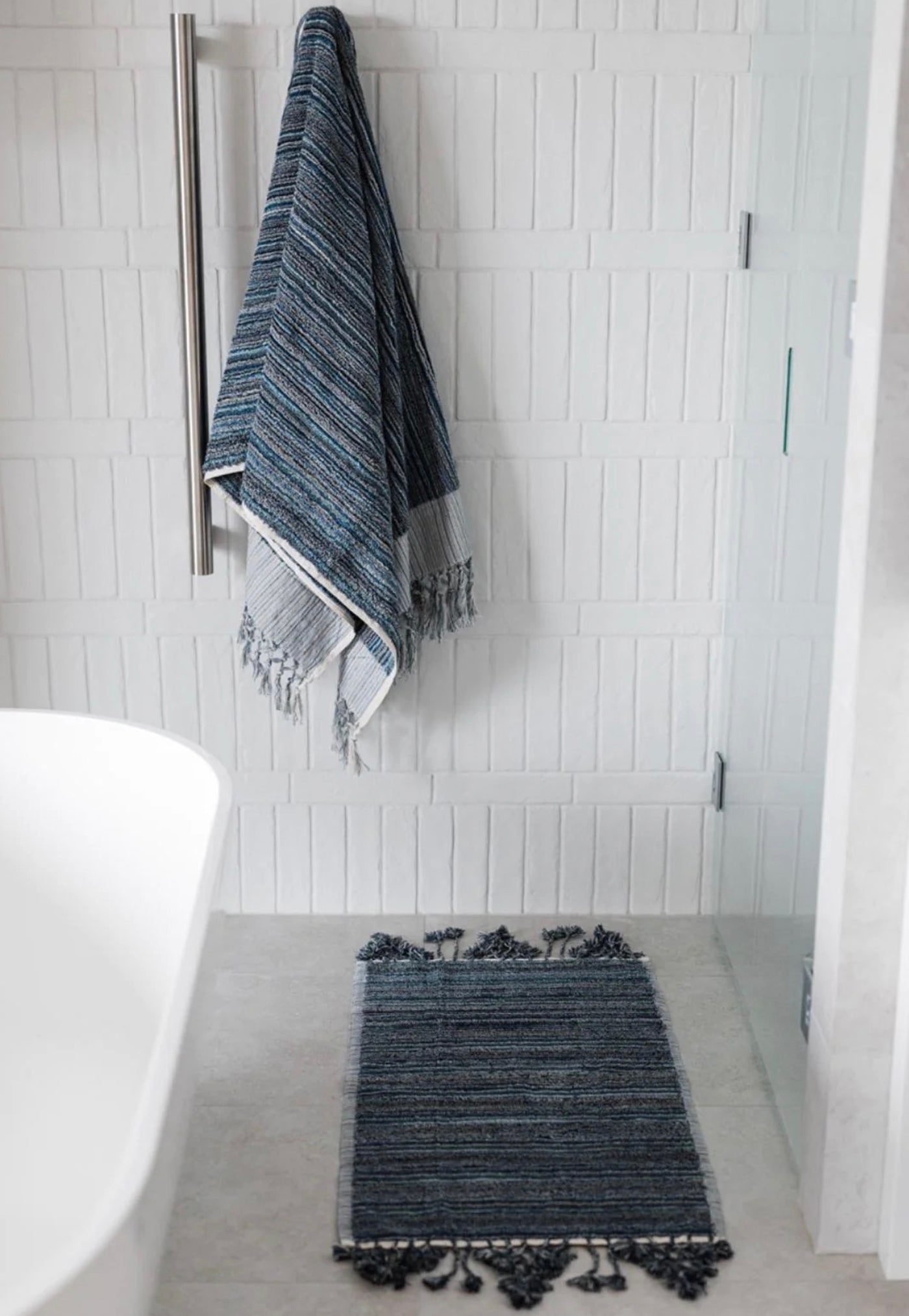 Turkish towel best sale bath mat