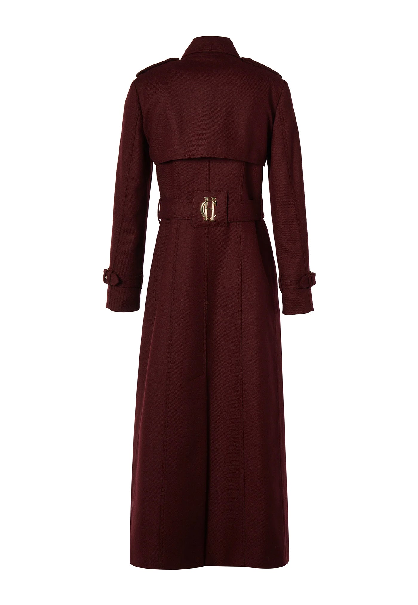 Marlborough Trench Coat Full Length - Mulberry