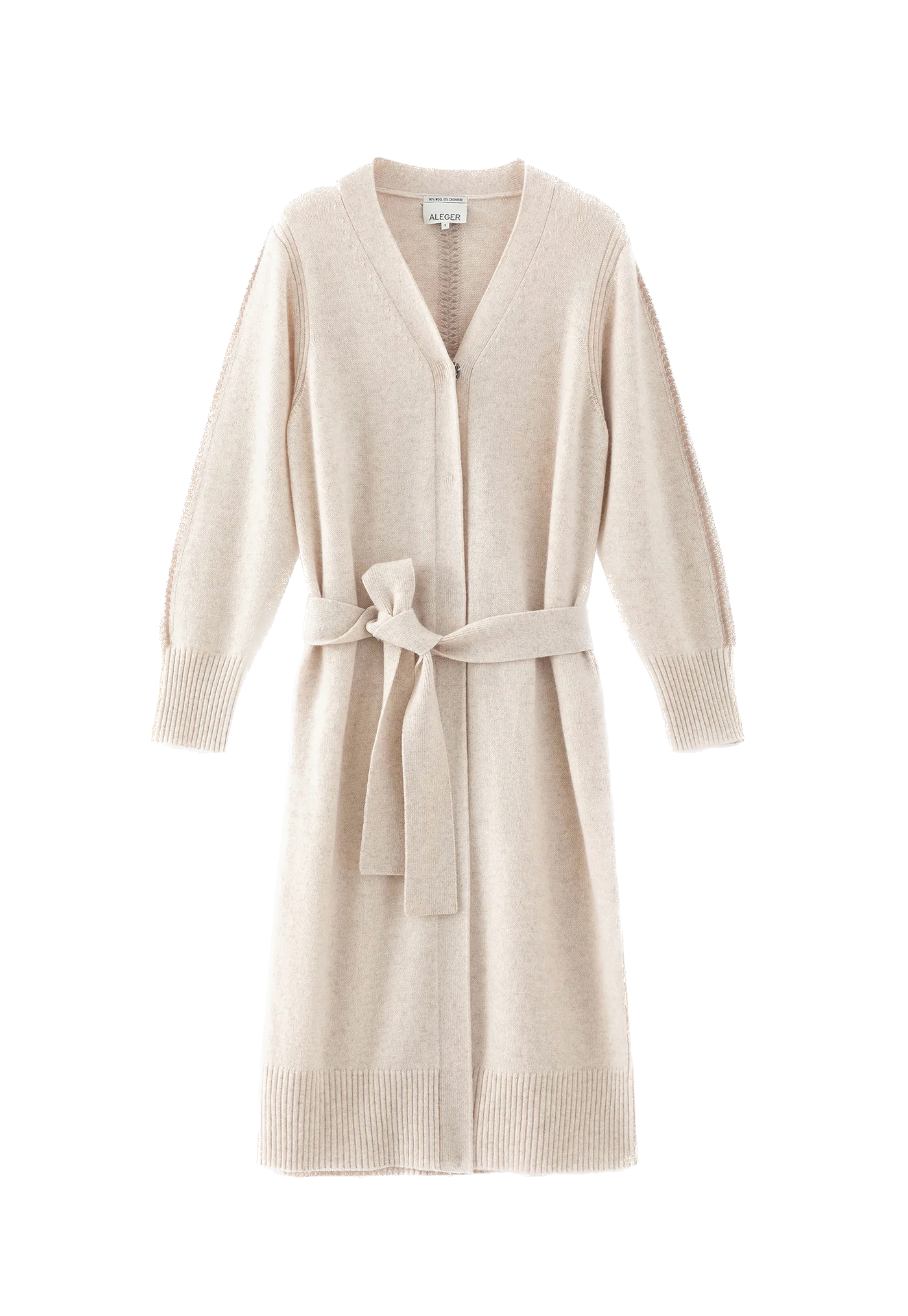 N.168 Long Cashmere Blend Cardigan - Shell