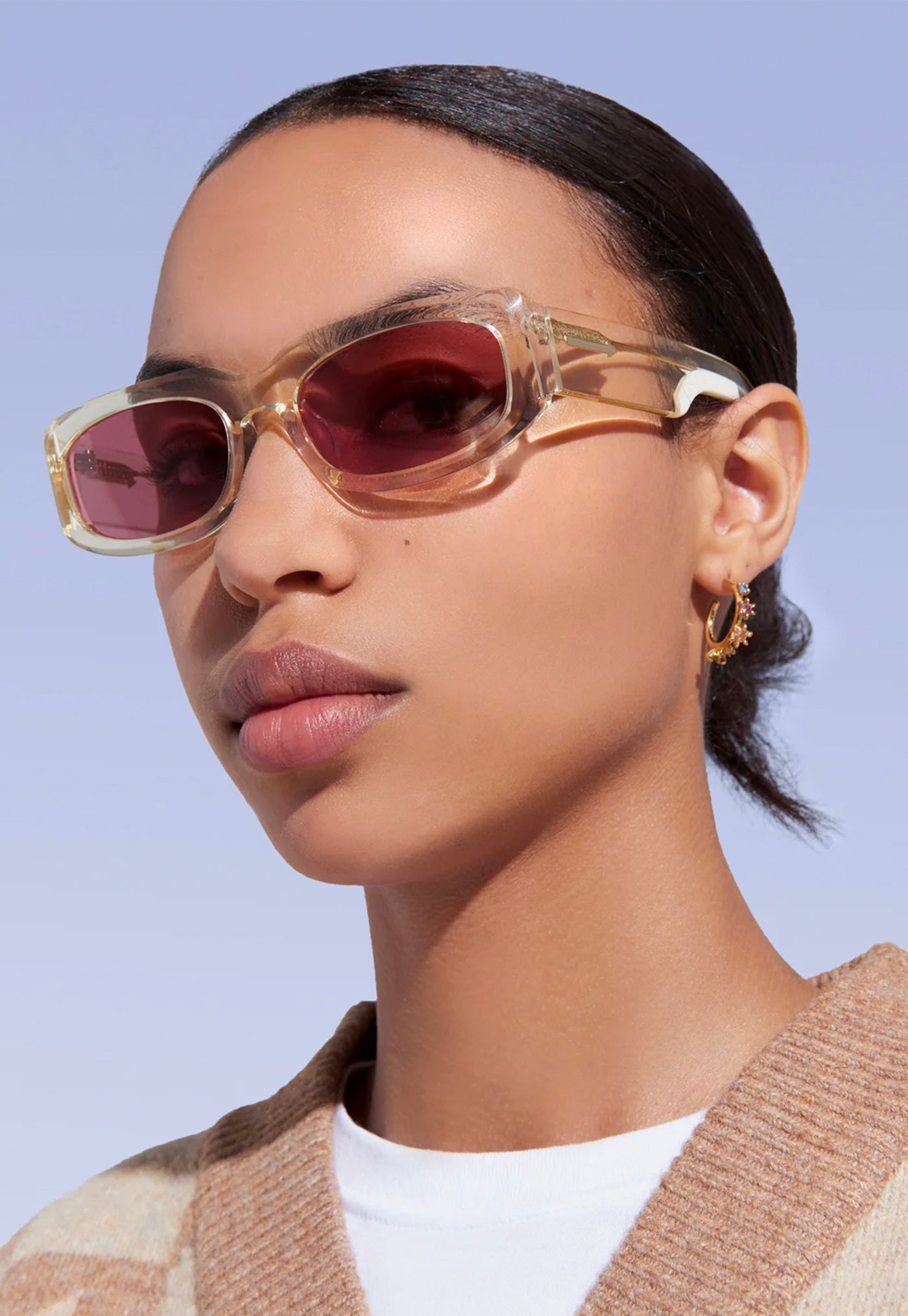 Zahra Sunglasses - Vintage Clear