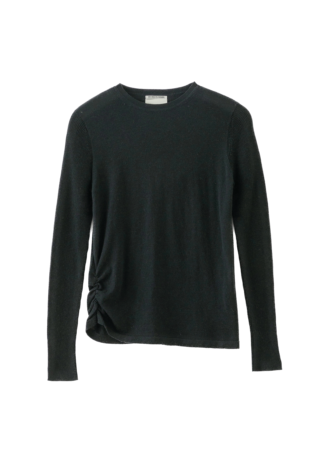 N.314 Cashmere Blend Crew - Dark Olive