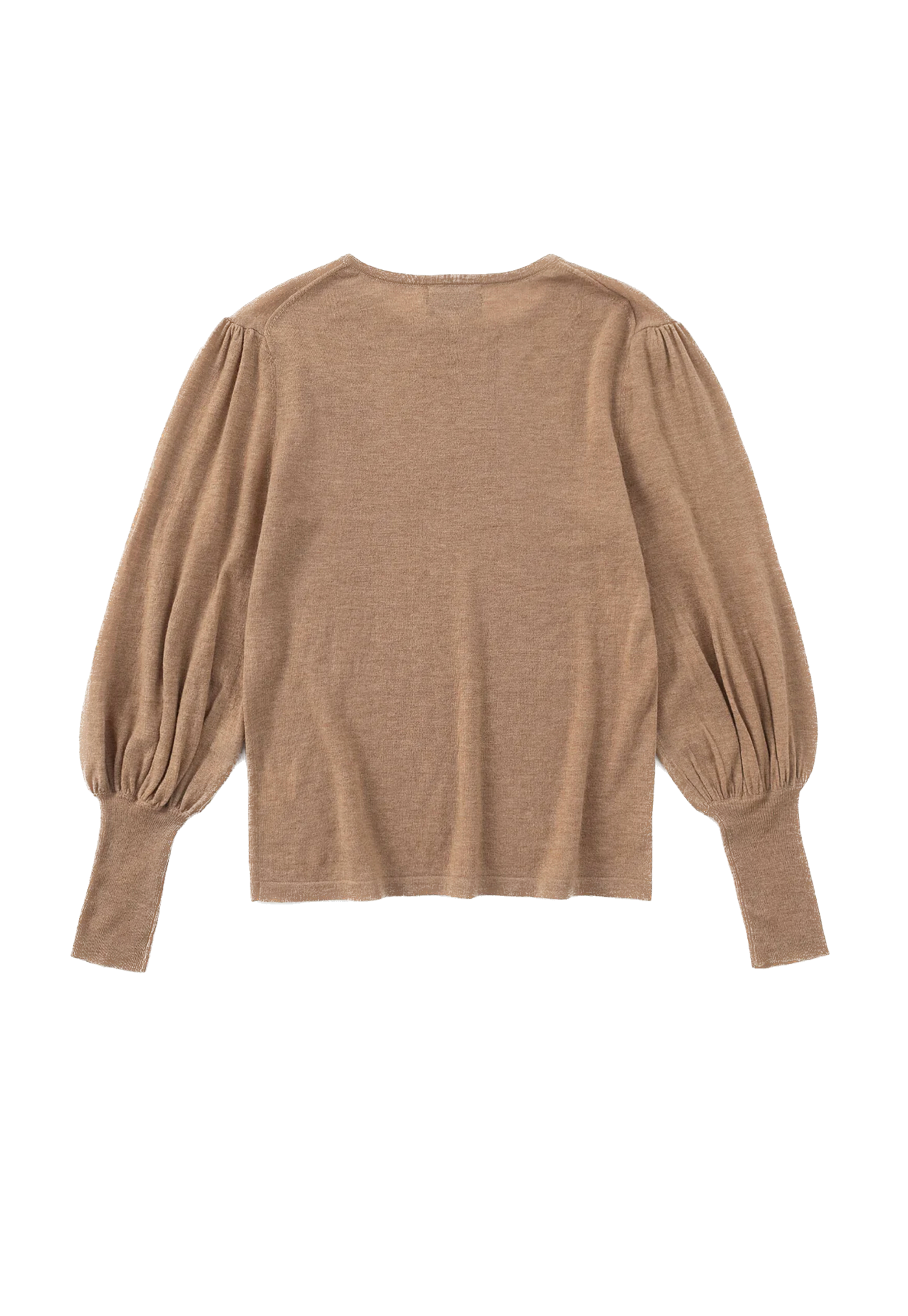 N.33 Cashmere Blend Bell Sleeve Pullover - Spice