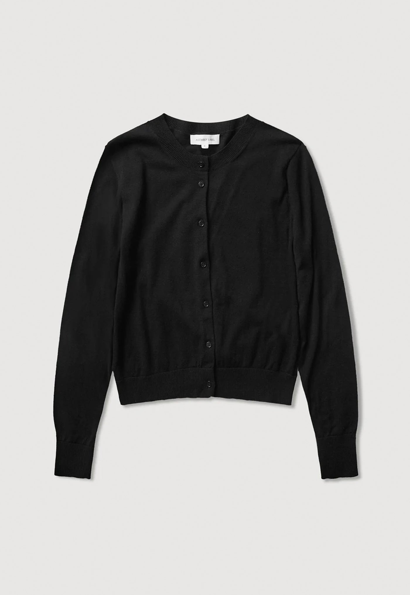 Semra Cotton Cashmere Cardigan - Black