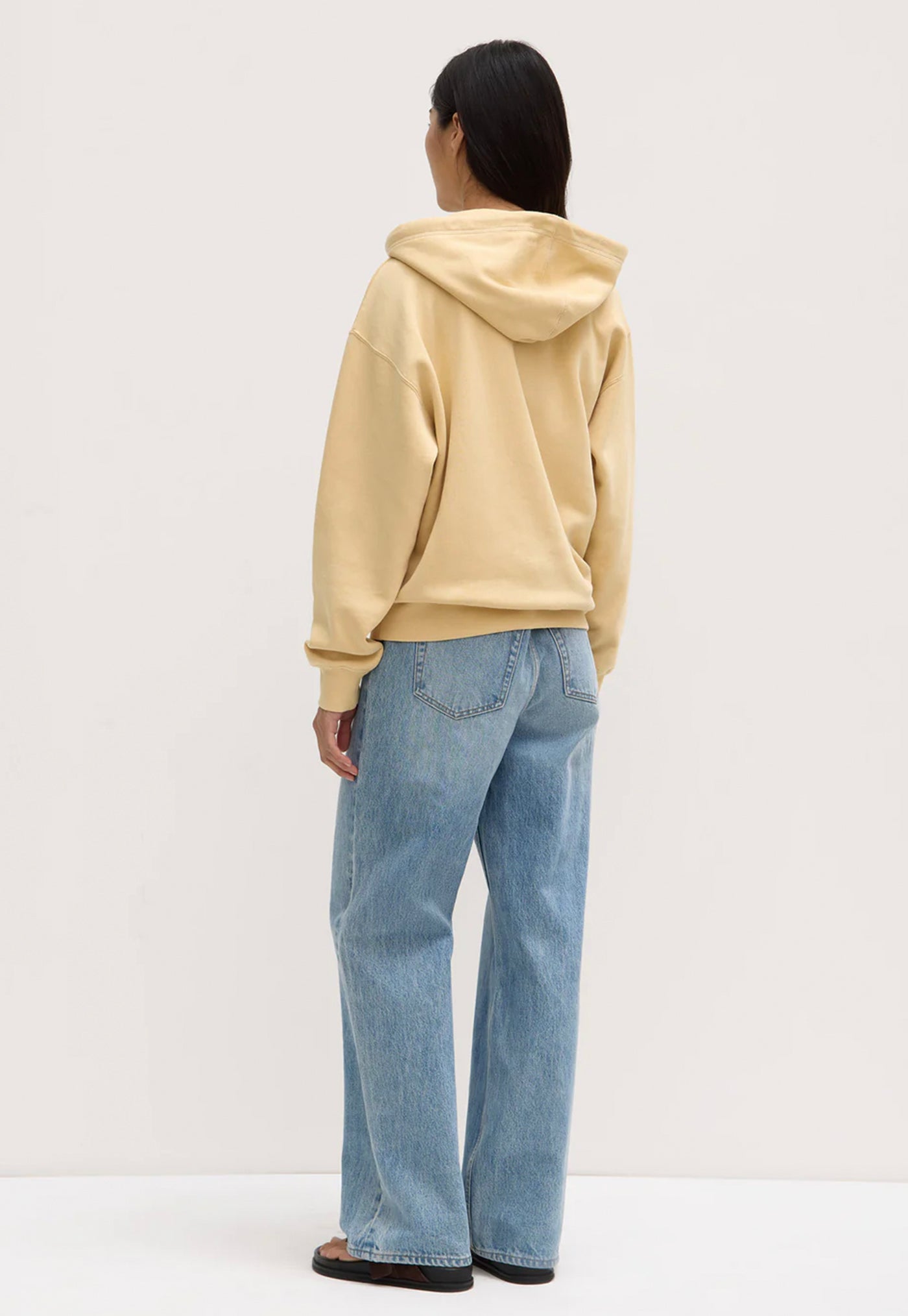 Louisa Hooded Zip Sweater - Chamomile