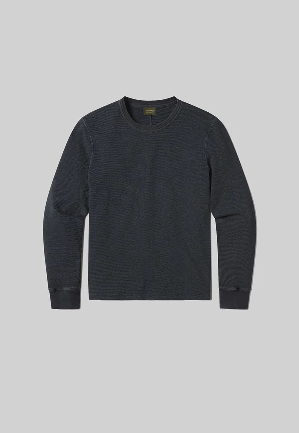 Waffle Crewneck - Charred Cedar