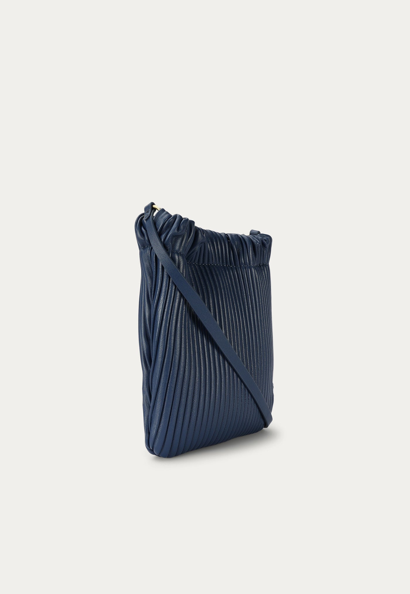 Mr Cinch Pouch - Indigo Pleated sold by Angel Divine