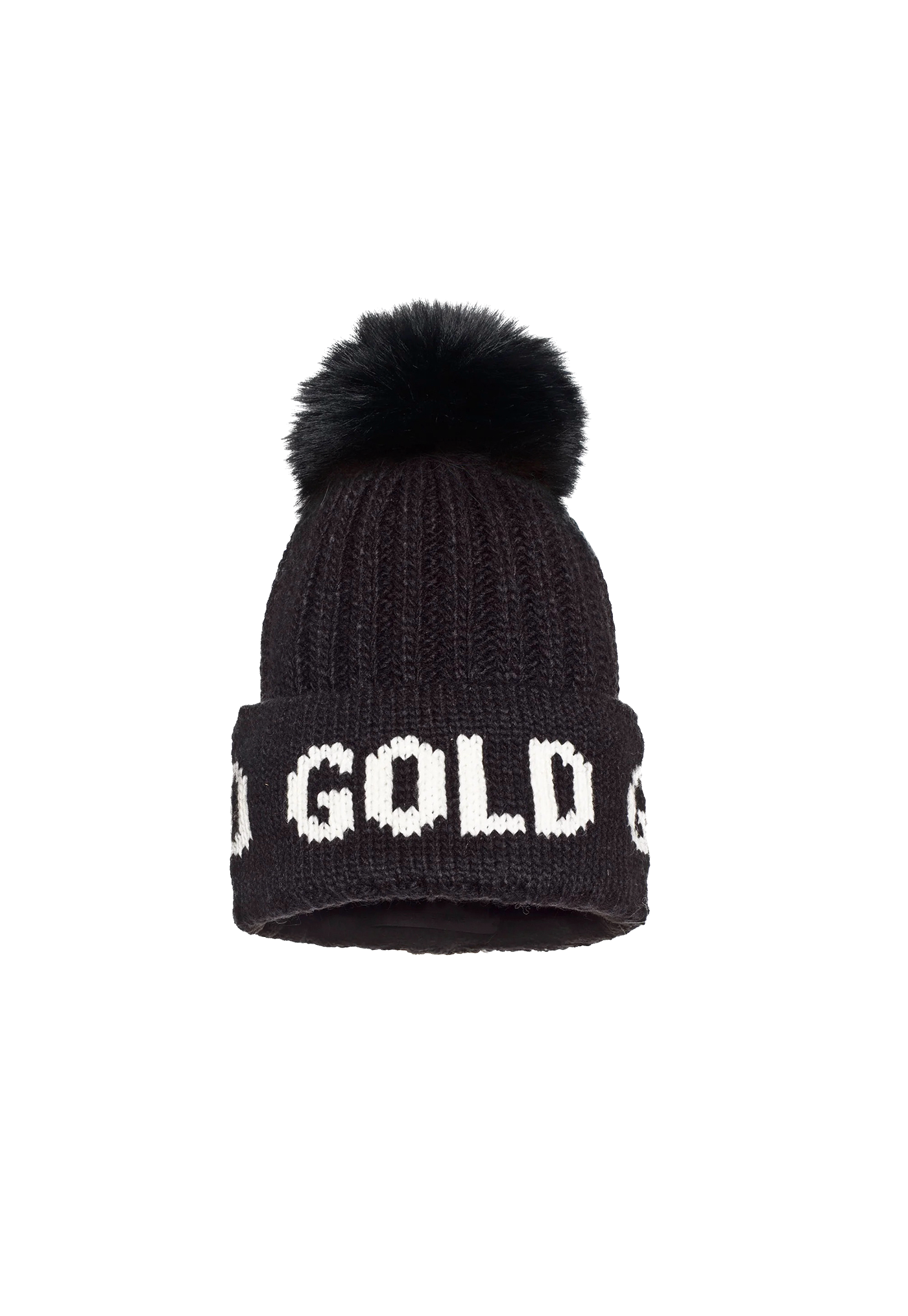 Hodd Beanie Faux Pom - Black sold by Angel Divine