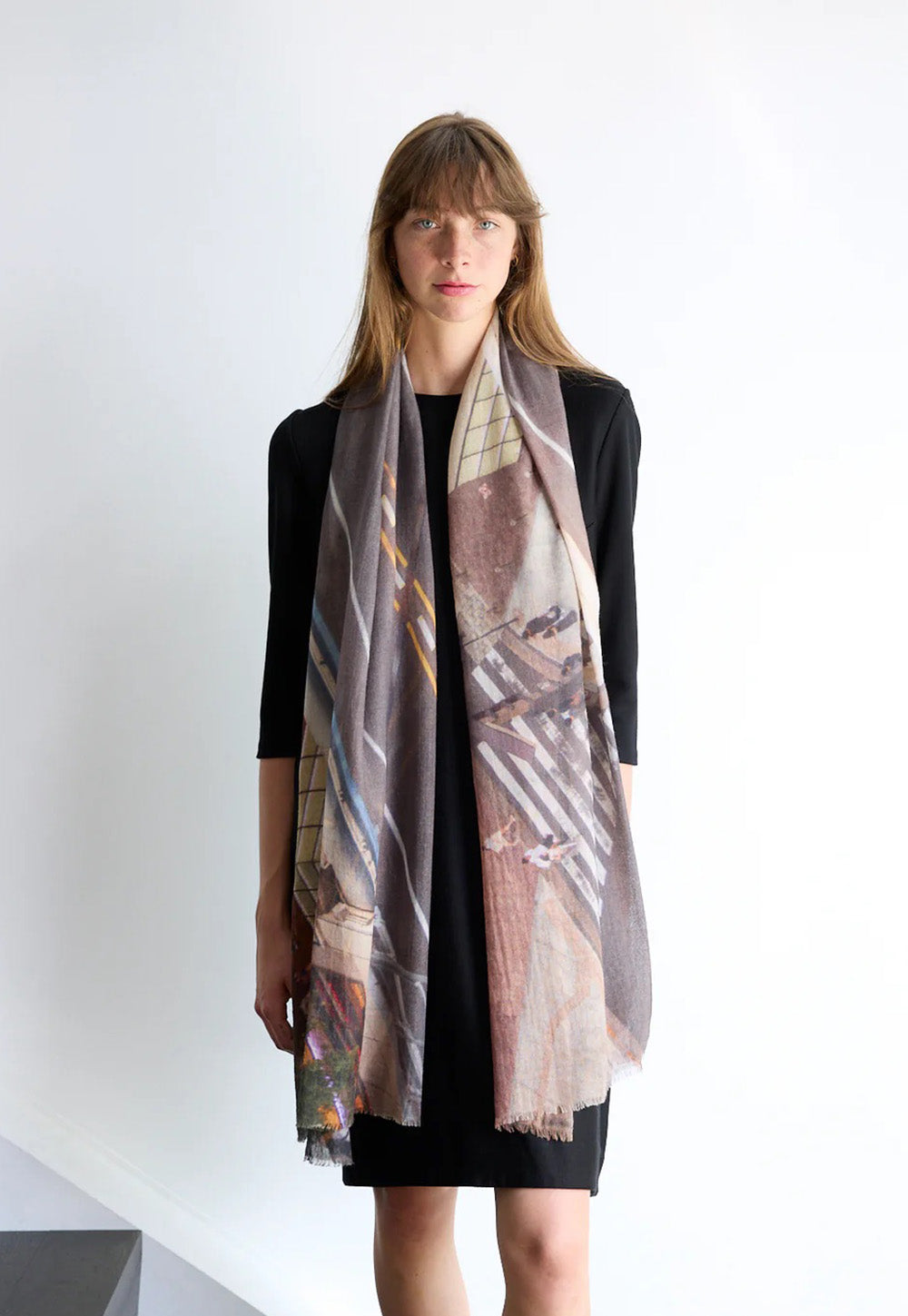 Cross Roads - Skinny Wool Scarf