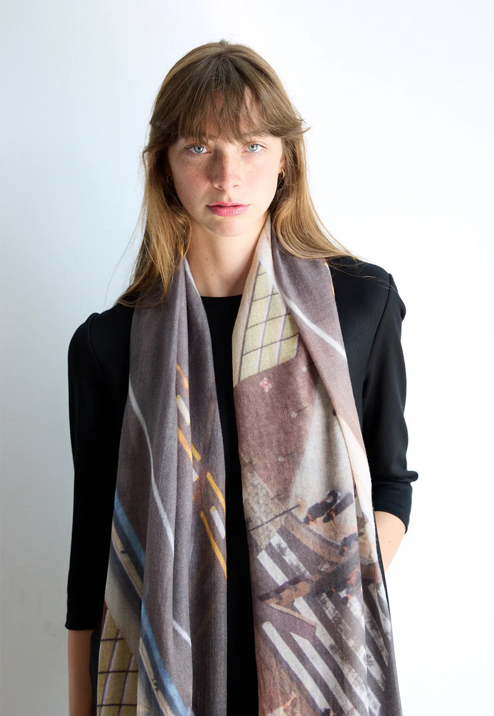 Cross Roads - Skinny Wool Scarf