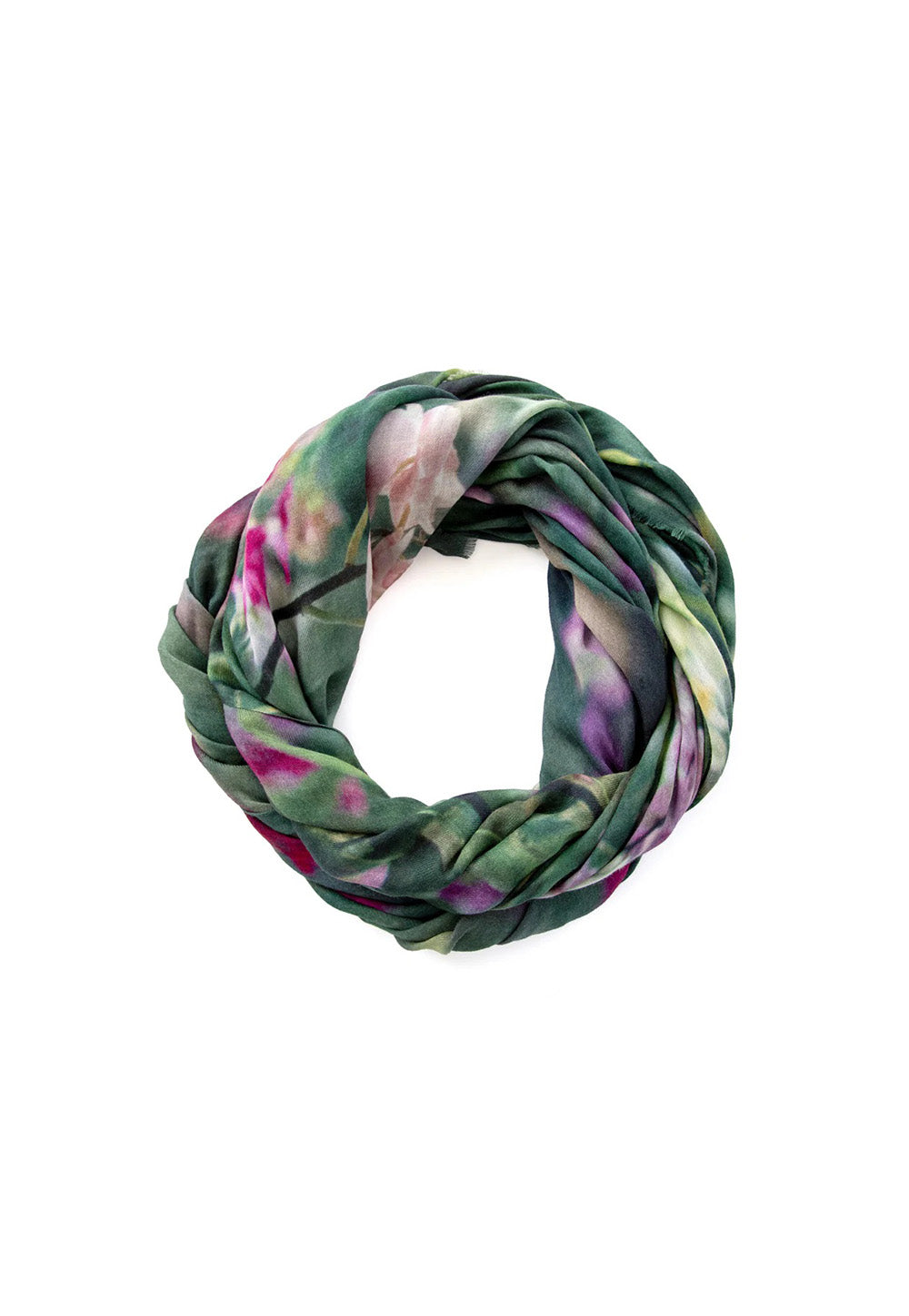 Orchid Jungle Oversized Wool Scarf