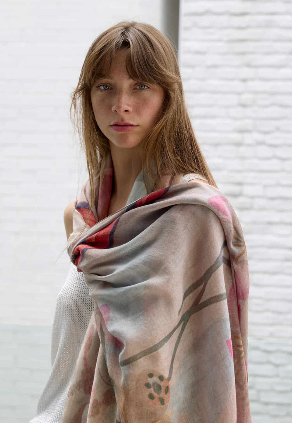 Senso-Ji Oversized Wool Scarf