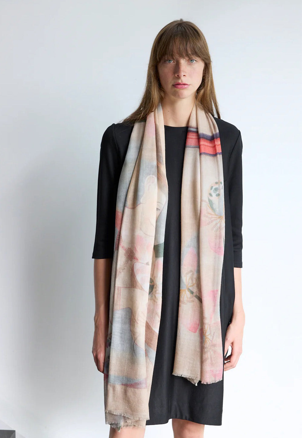 Senso-Ji - Skinny Wool Scarf