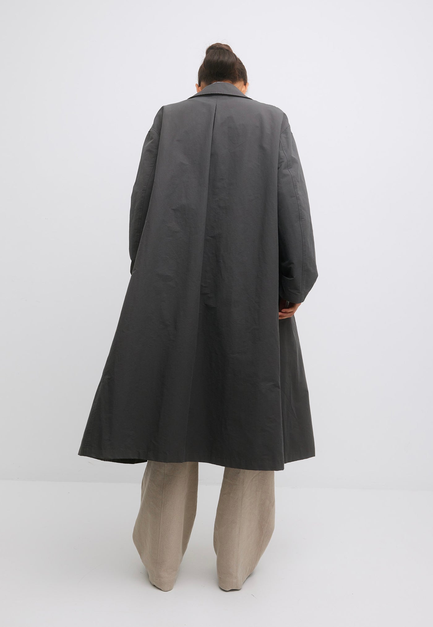 Franca Coat - Washed Black/Taupe