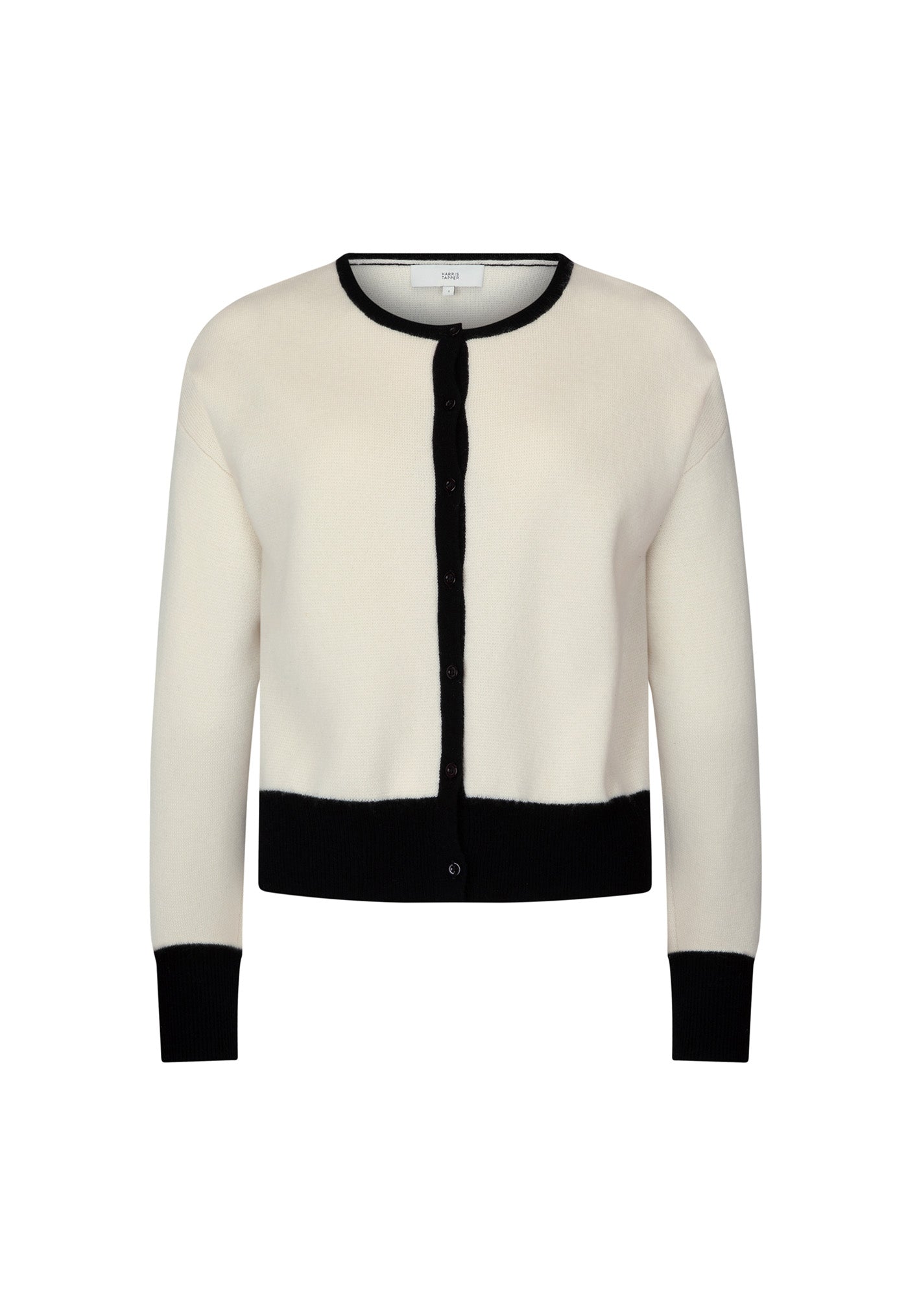 Hoppen Cardigan - Cream & Black