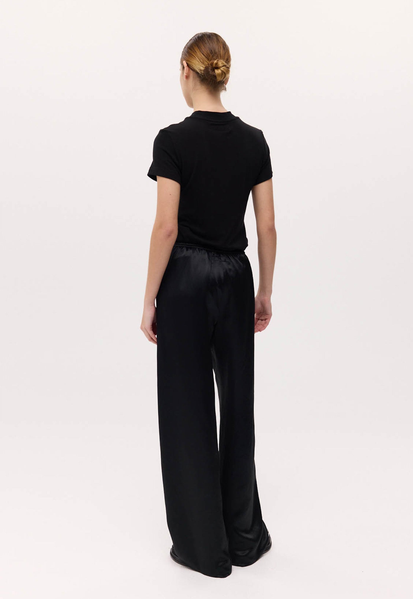 Irving Trouser - Black Satin