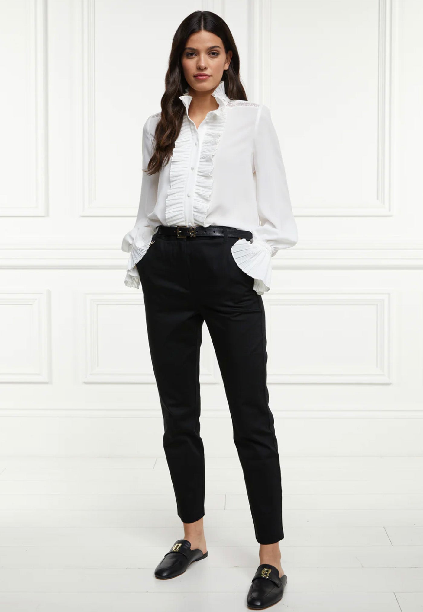 Cotton Cigarette Trousers | Falconeri