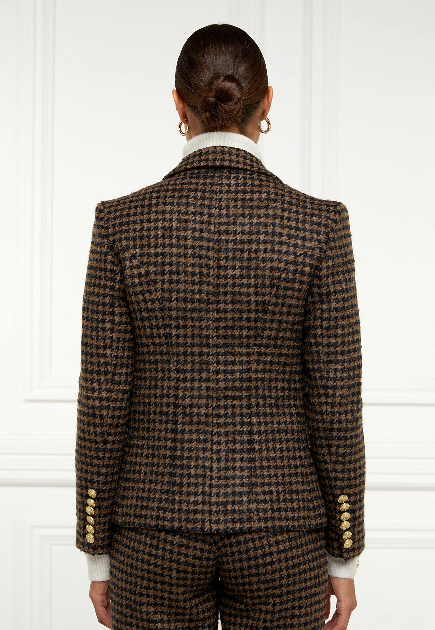 Knightsbridge Blazer - Chocolate Houndstooth