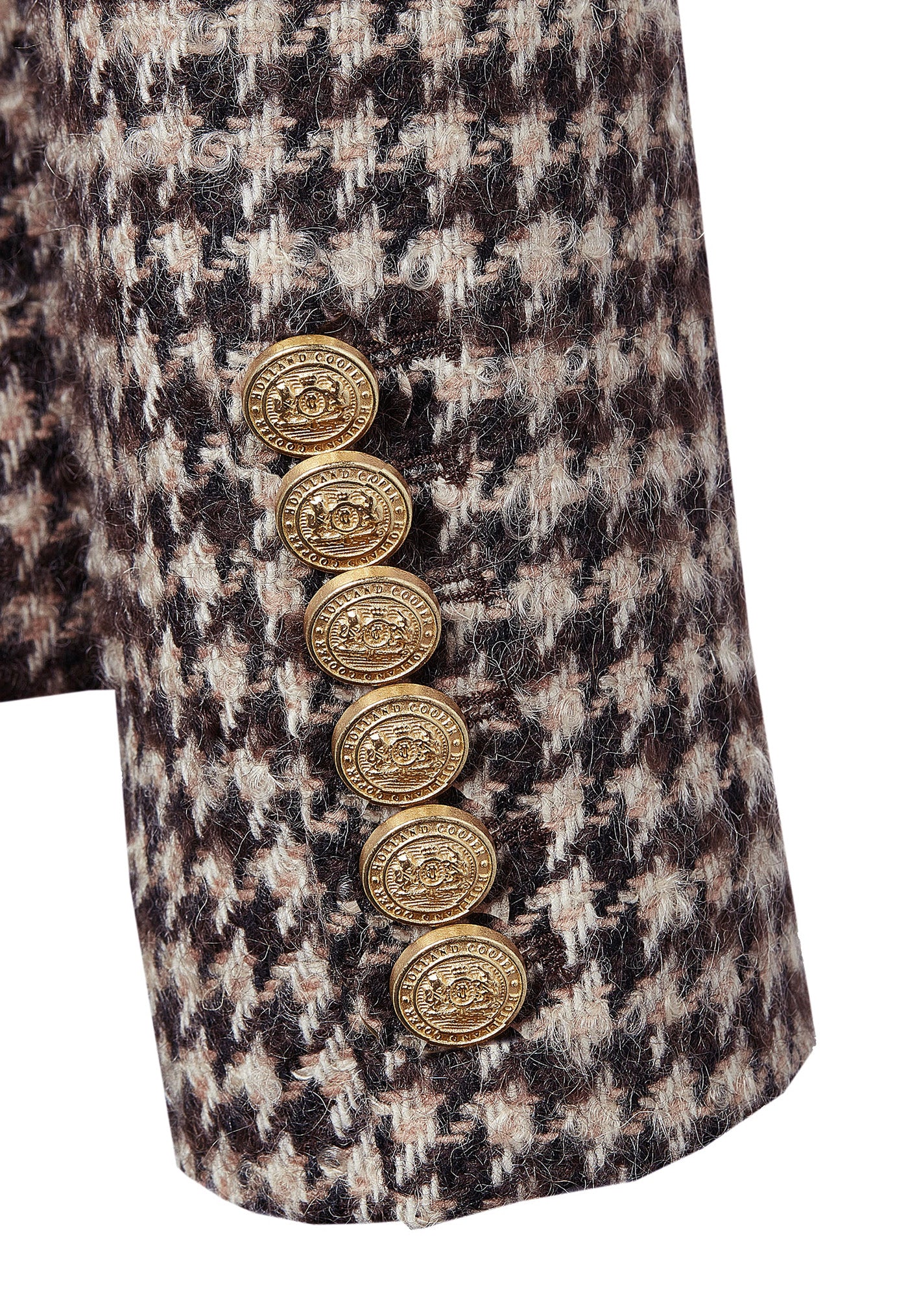 Knightsbridge Blazer - Coffee Houndstooth