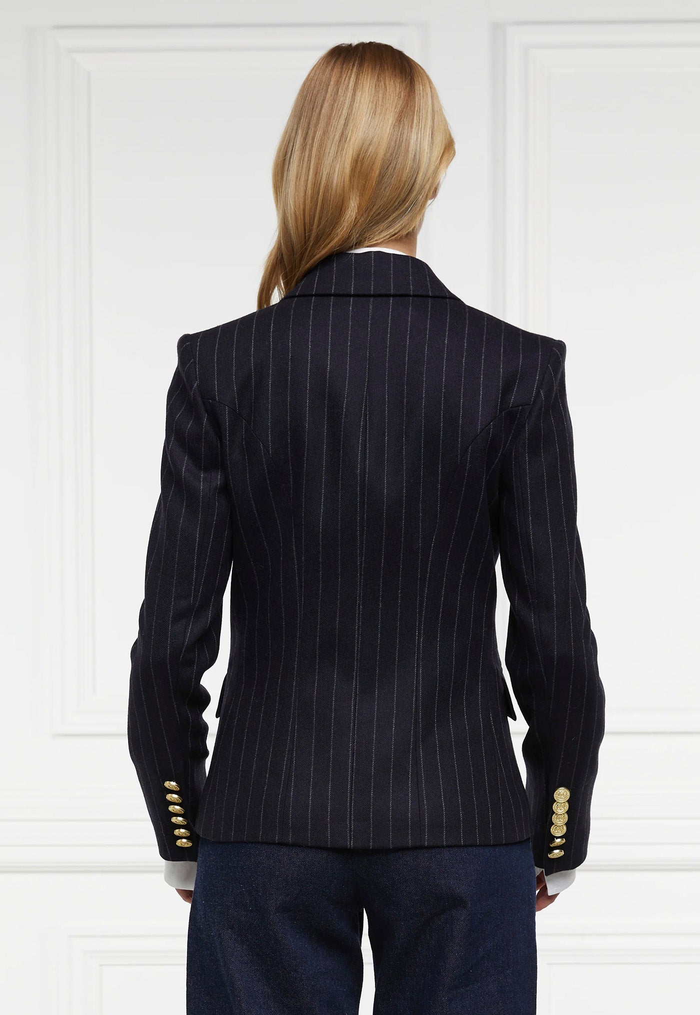 Knightsbridge Blazer - Navy Chalk Pinstripe