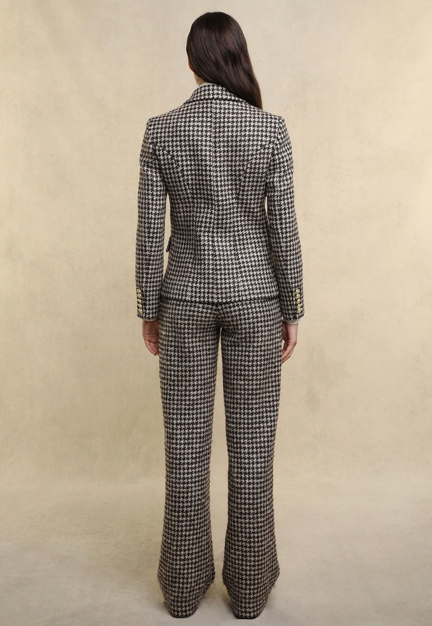 Knightsbridge Blazer - Coffee Houndstooth