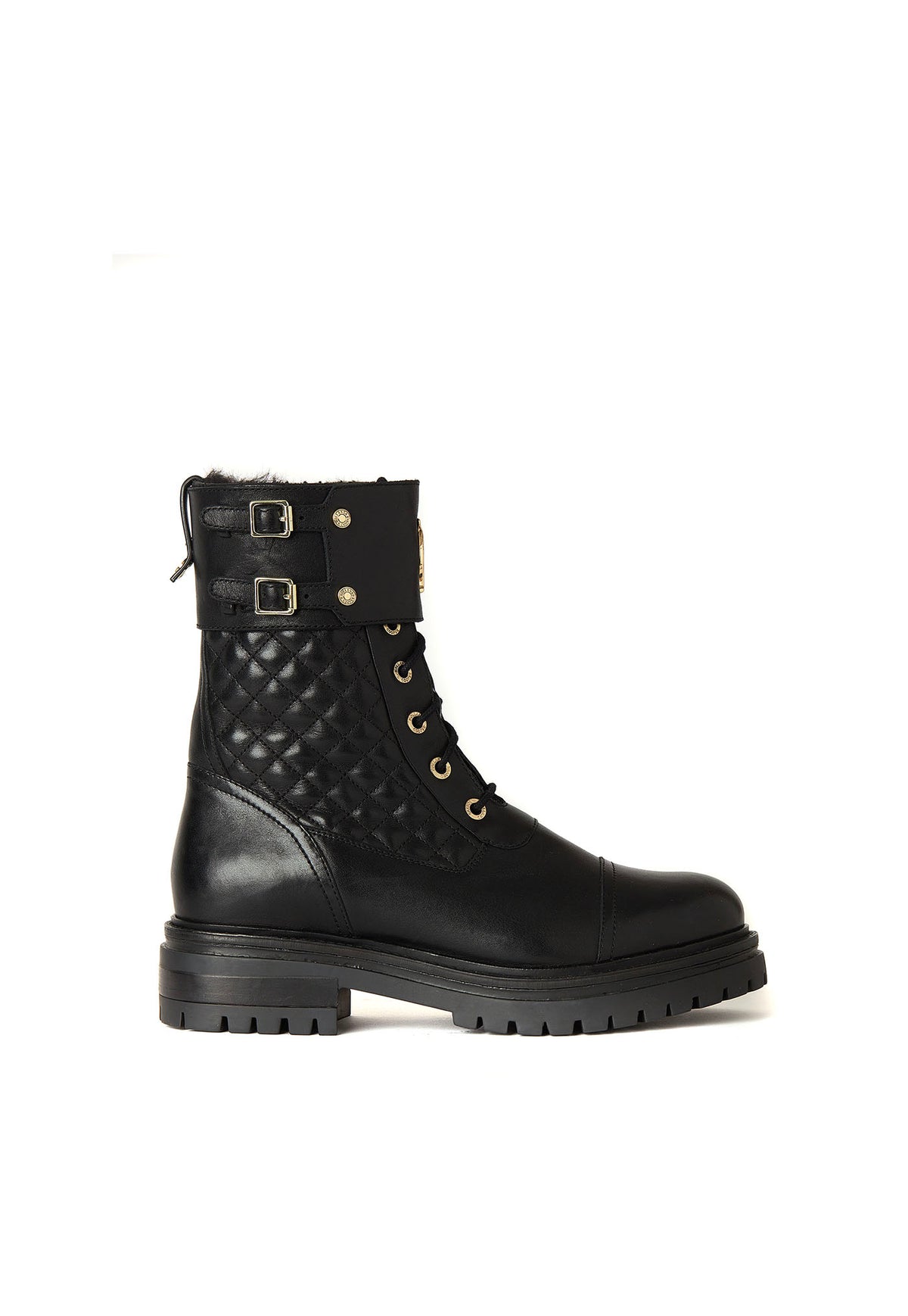 Holland Cooper Camden Biker Boot - Black