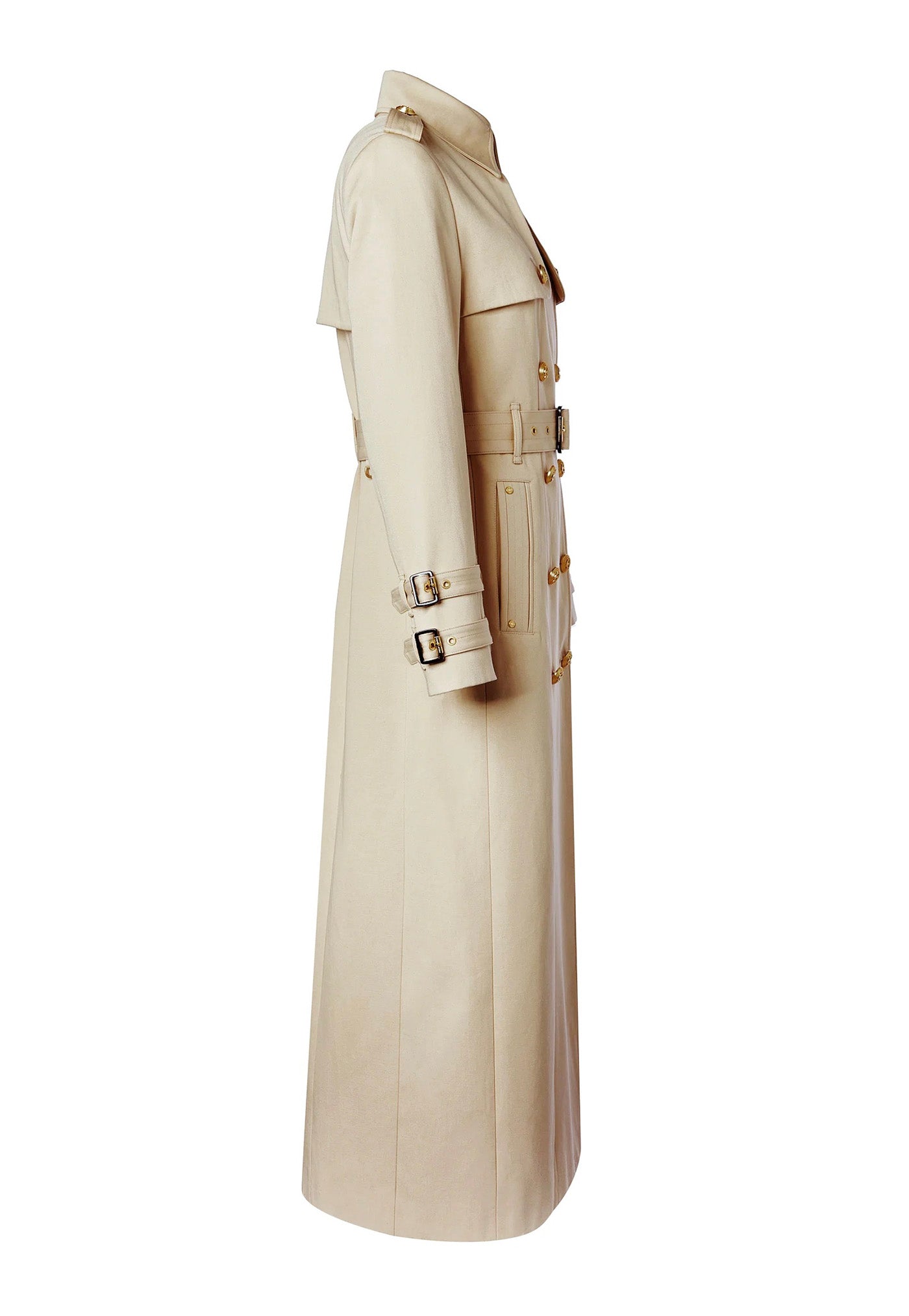 Gatcombe Full Length Trench Coat - Stone sold by Angel Divine