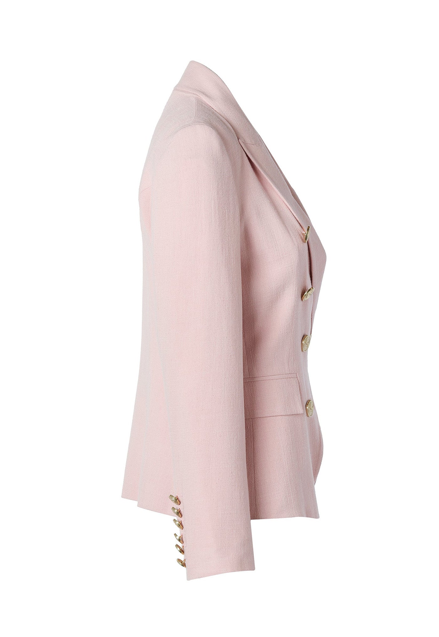 Knightsbridge Linen Blazer - Pink sold by Angel Divine