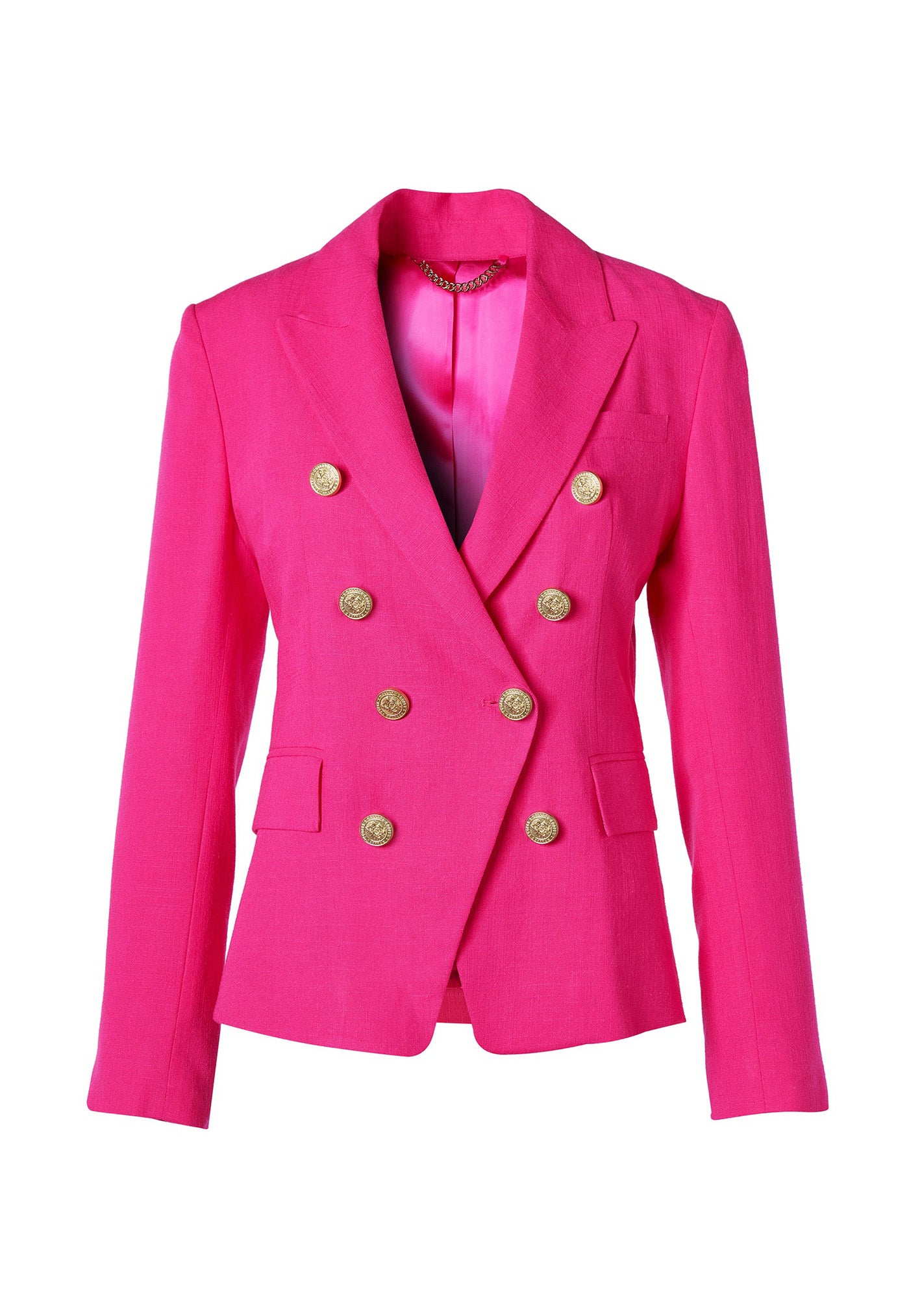 Knightsbridge Linen Blazer - Hot Pink sold by Angel Divine