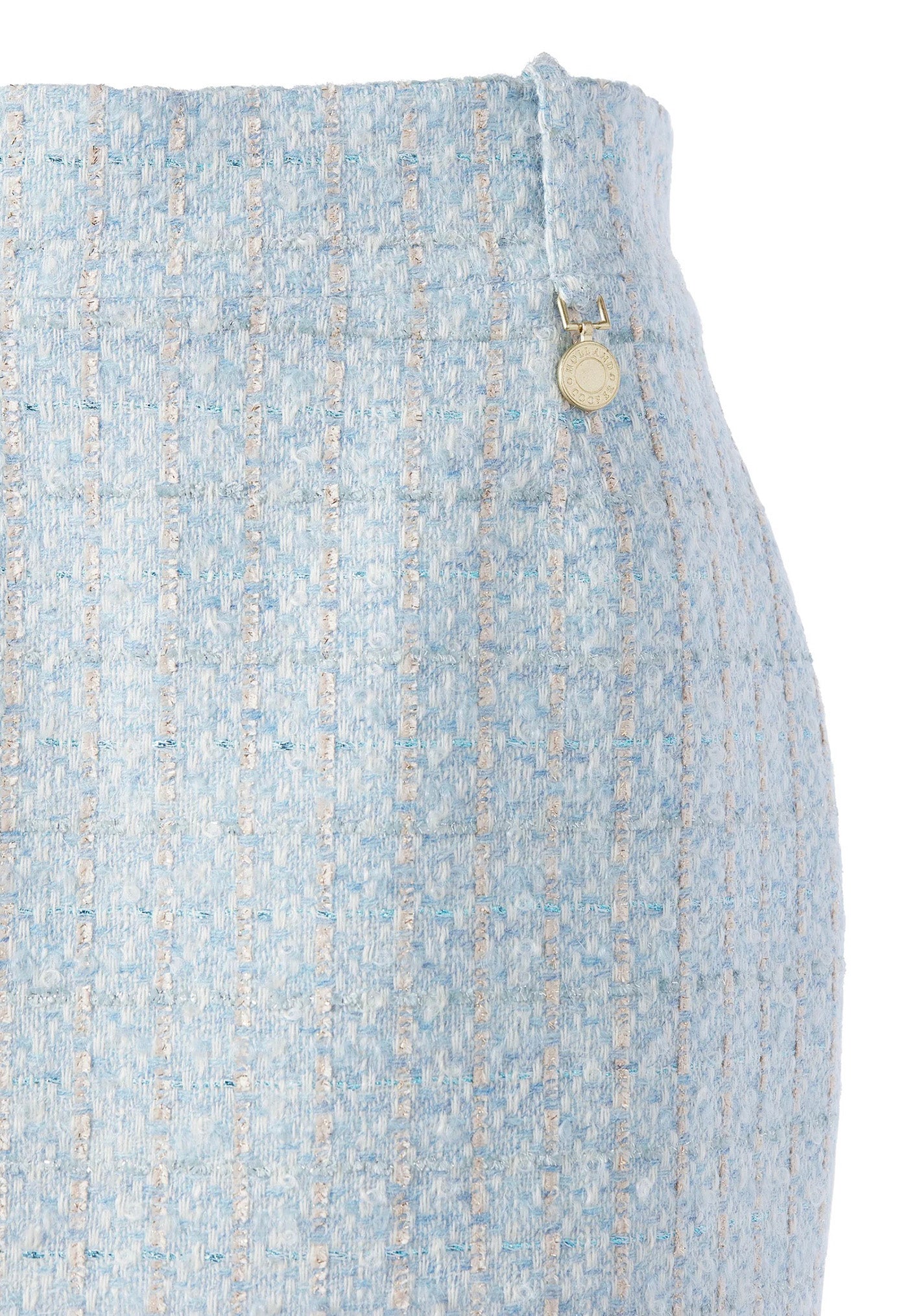 Regency Skirt - Sky Blue Boucle sold by Angel Divine