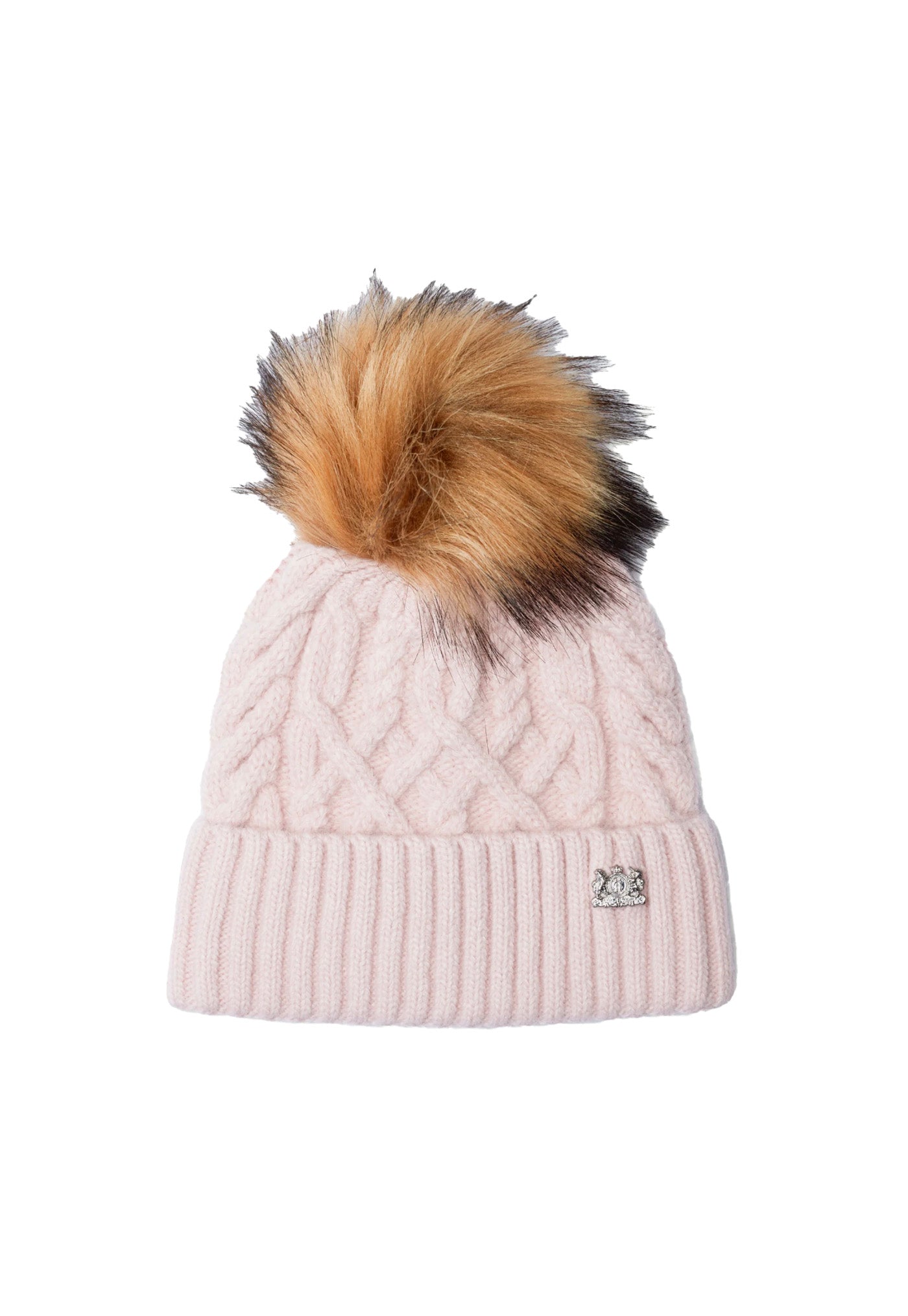 Light pink best sale bobble hat