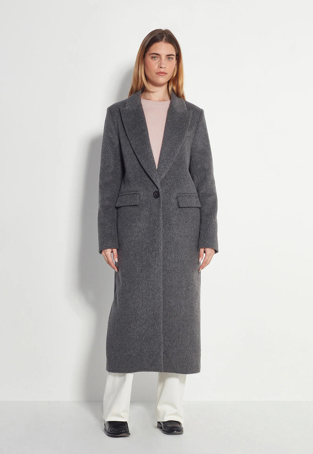 Mantelle Coat - Grey fur