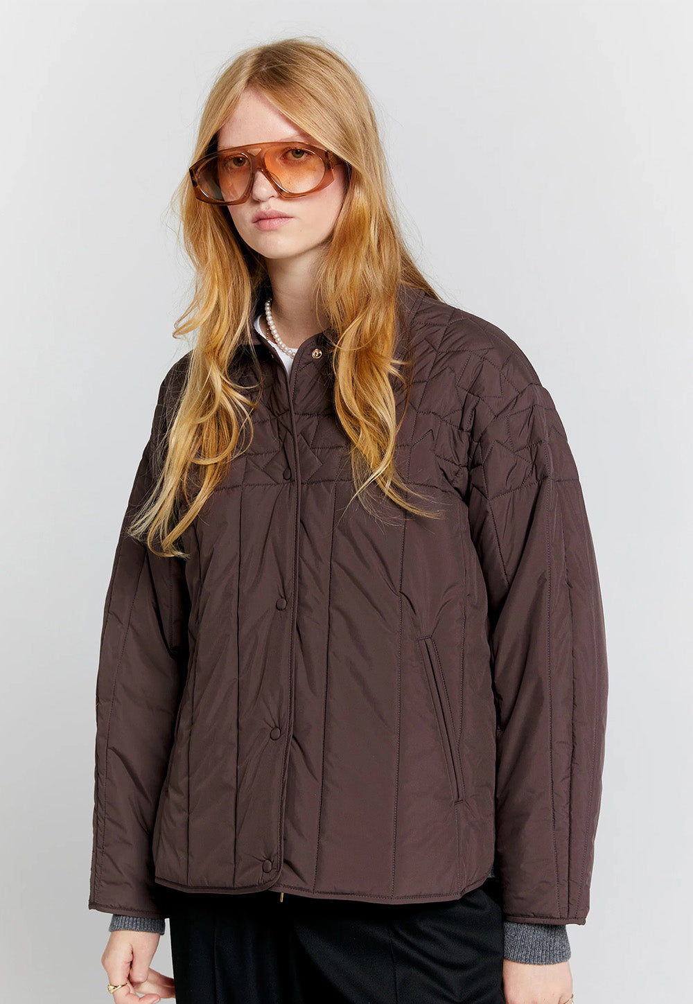 Quilted Voyager Jacket - Mahogany