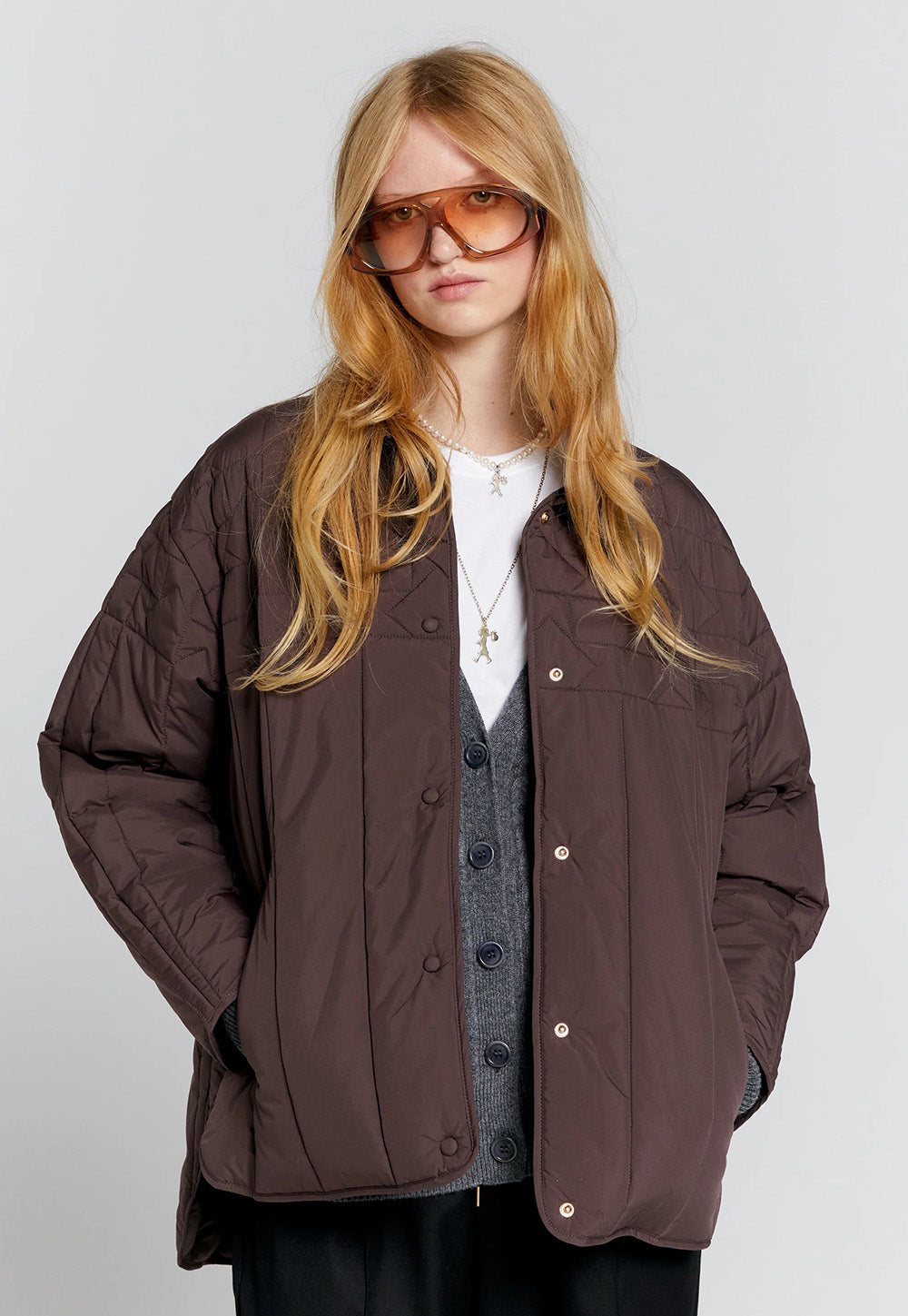 Quilted Voyager Jacket - Mahogany