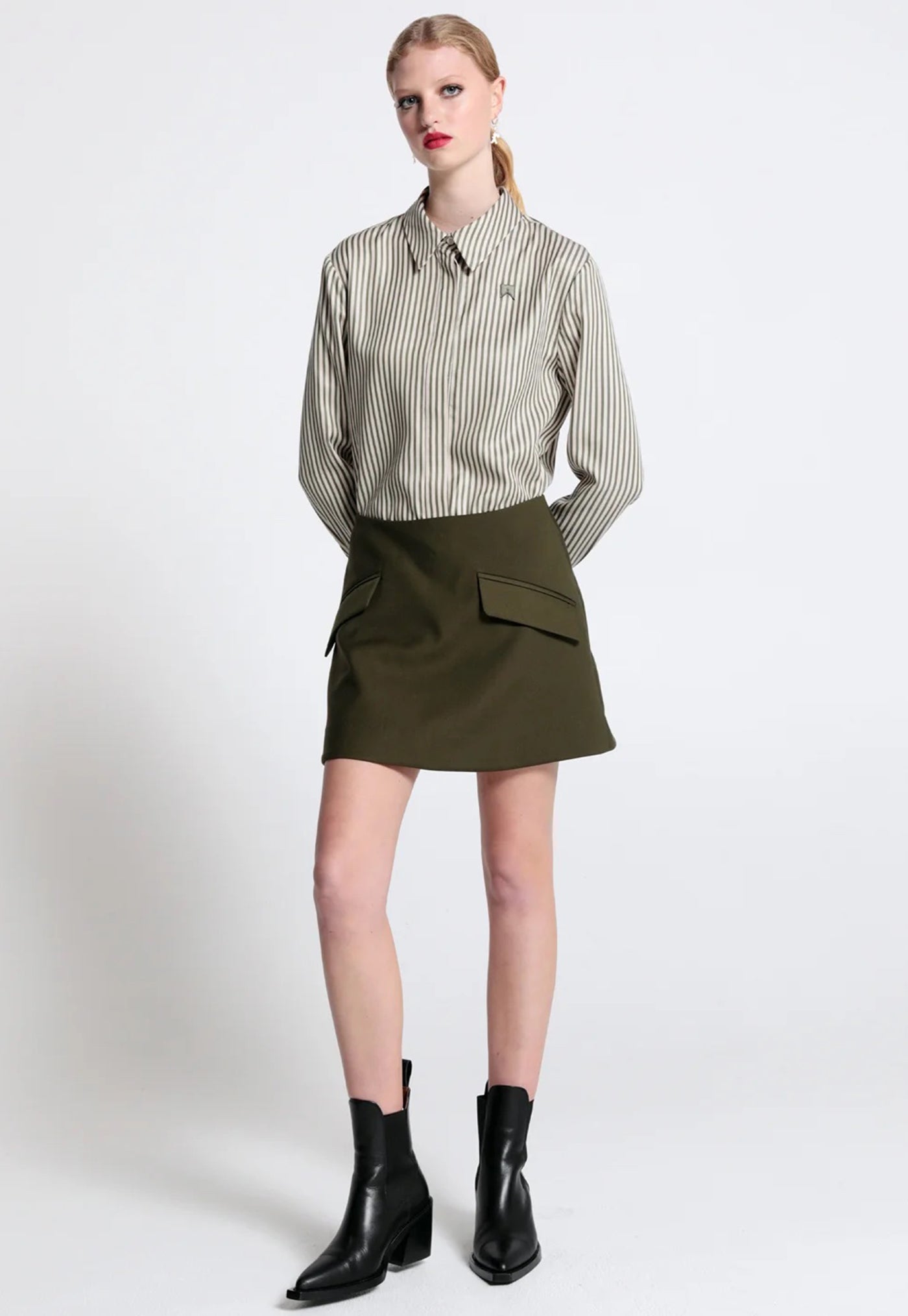 True Skirt - Olive sold by Angel Divine