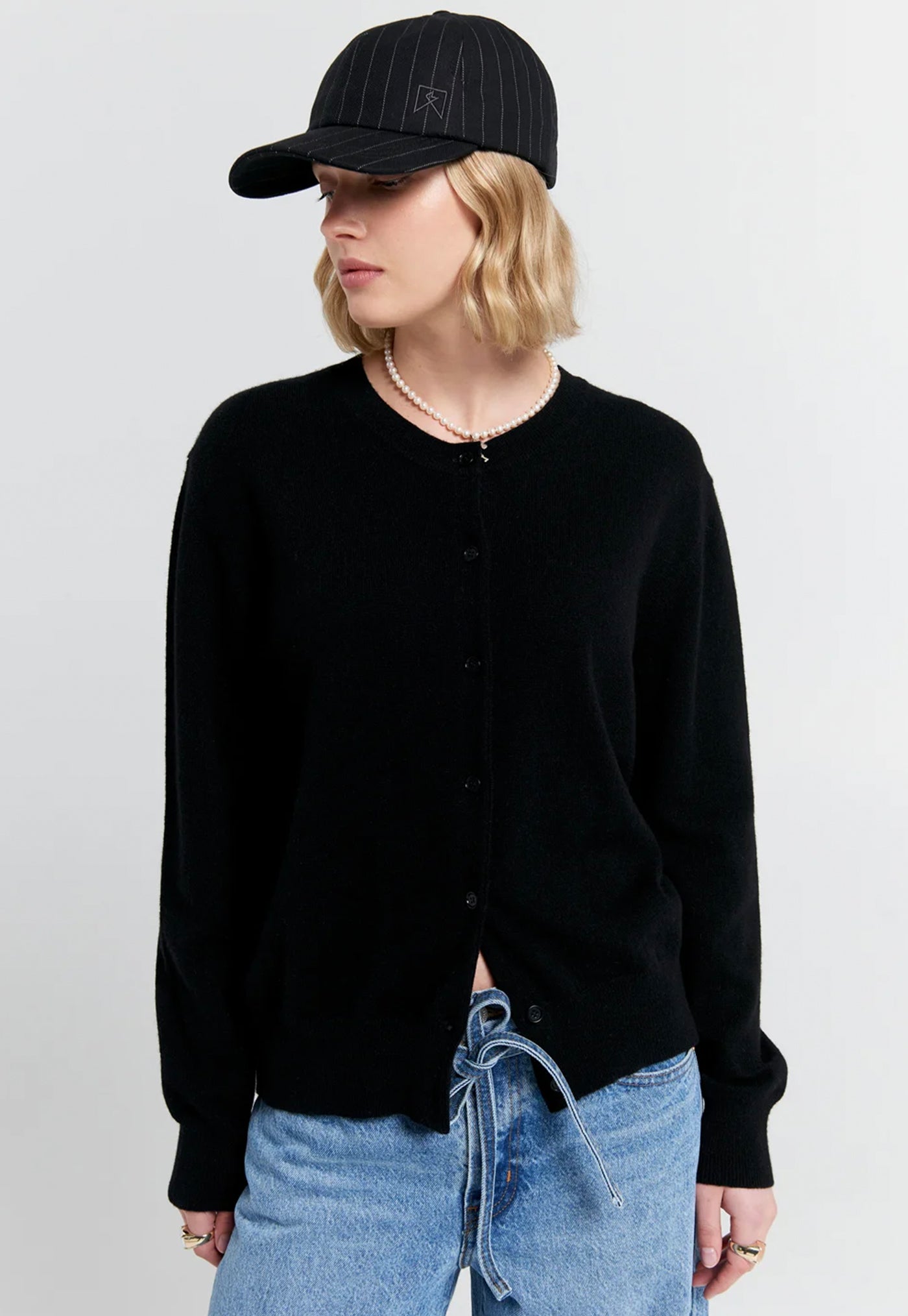 Posy Cashmere Cardigan - Black sold by Angel Divine