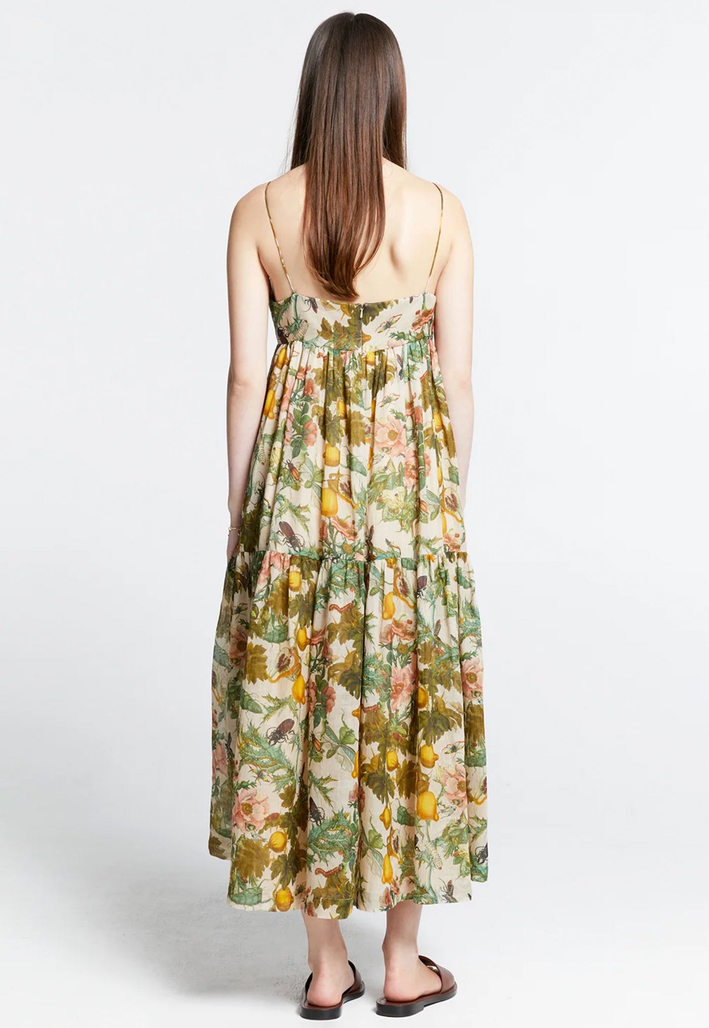 Zestful Dress - Insects & Fruit Macadamia Multi