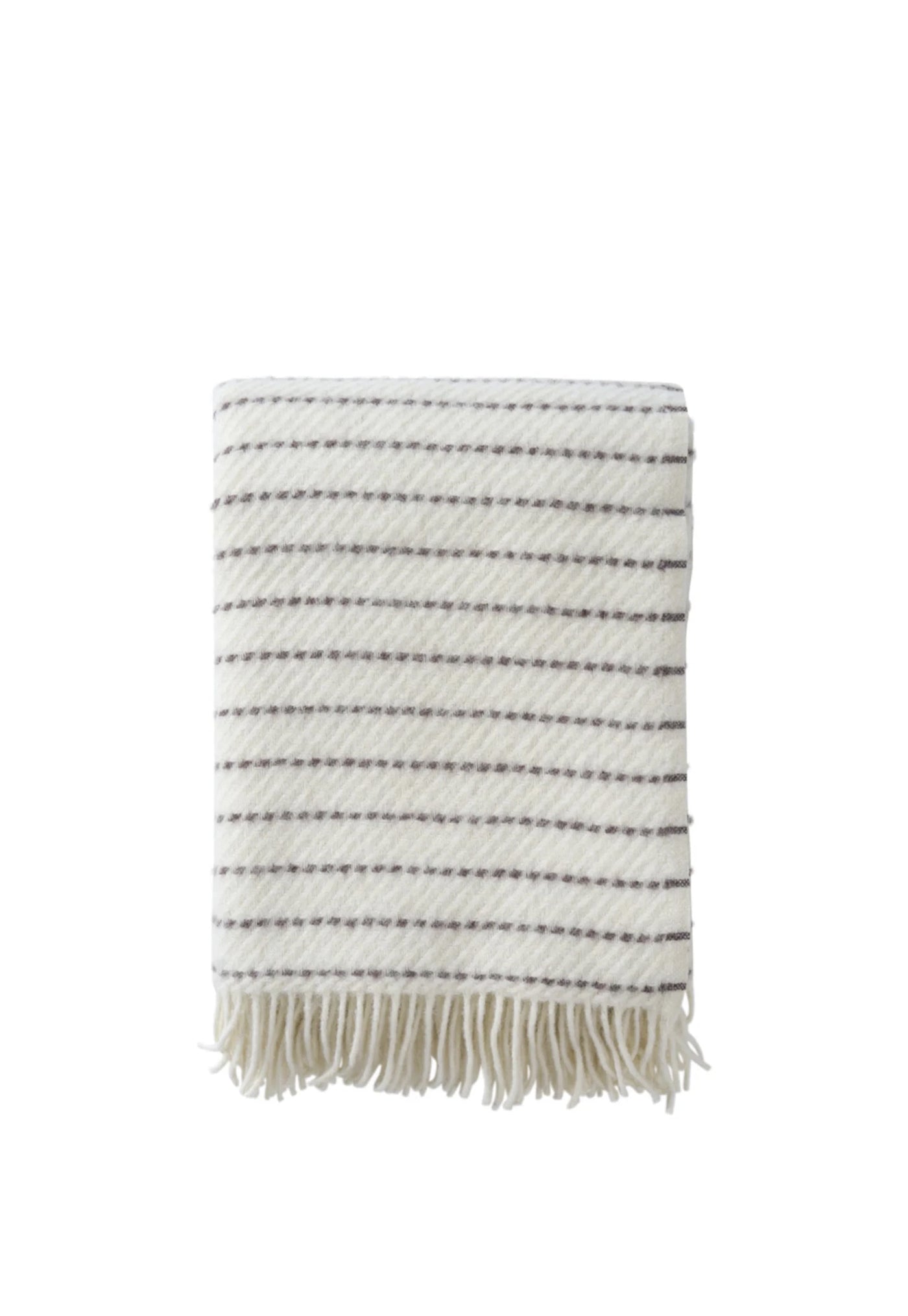 Craft Lambswool Throw - White/Cork sold by Angel Divine