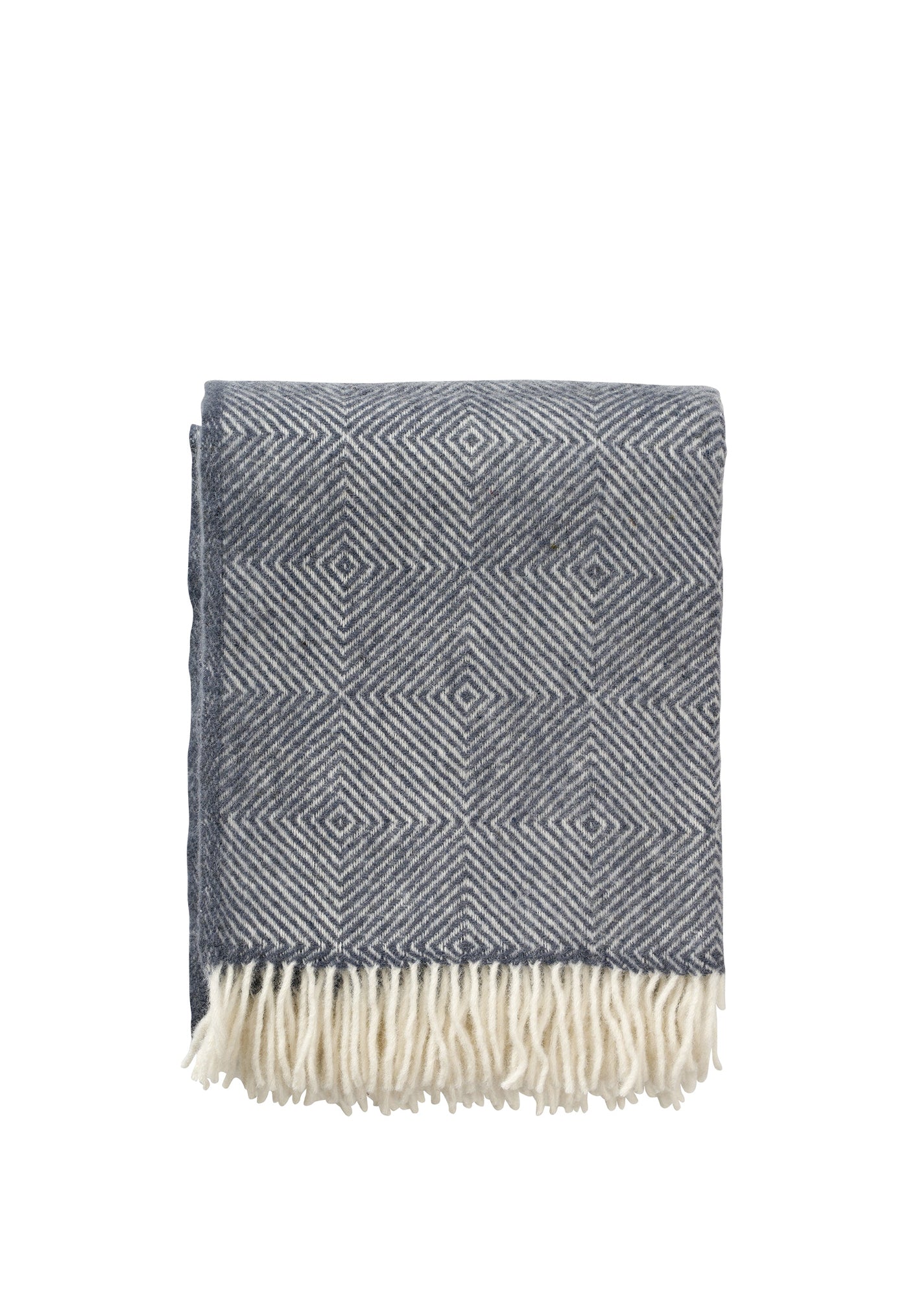 Gooseye Lambswool Throw - Smokey Blue sold by Angel Divine