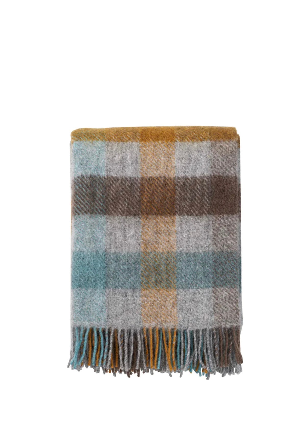 Klippan Gotland Wool Throw - Multi Turquoise