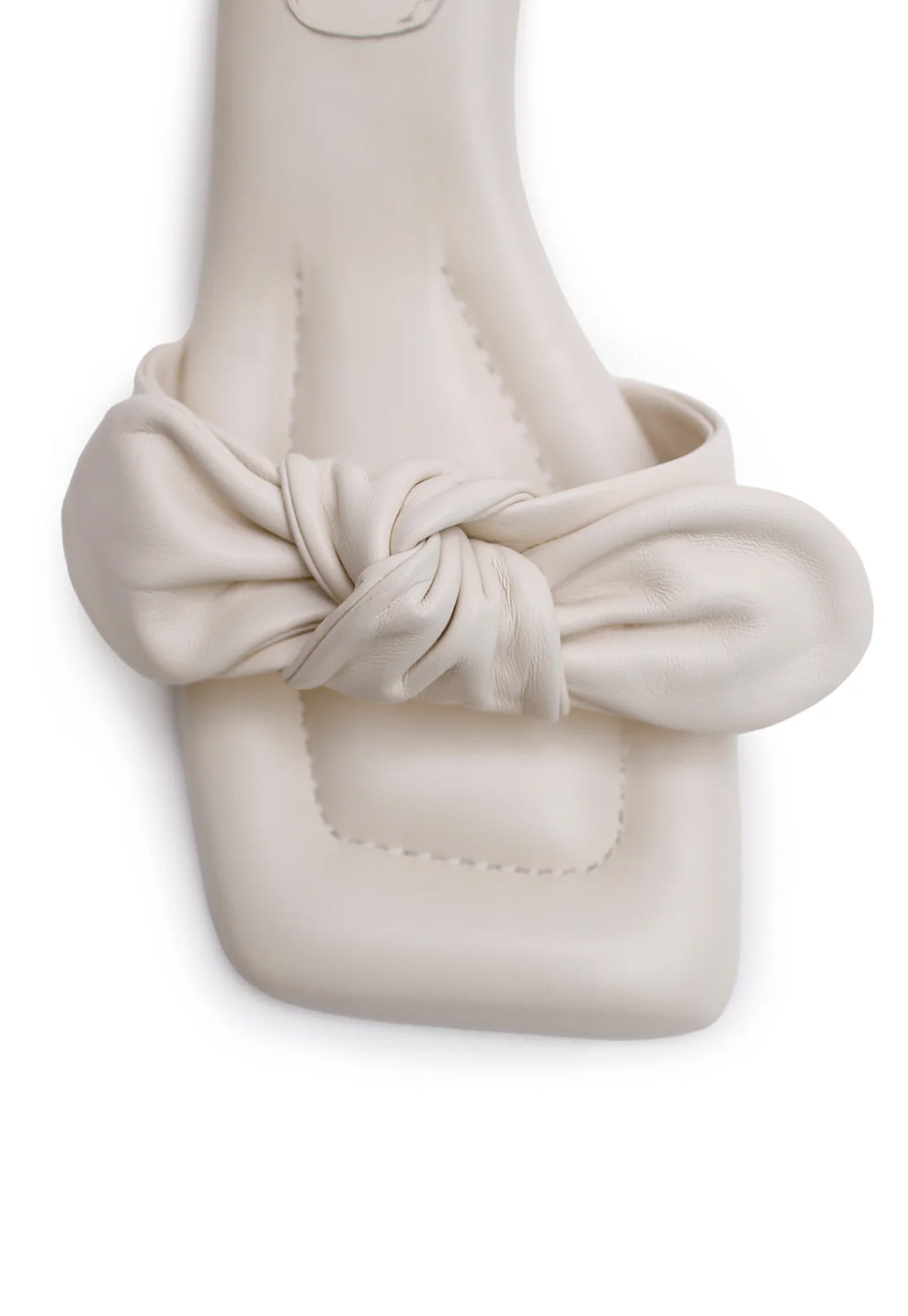 Bow Kitten Heel - Cream