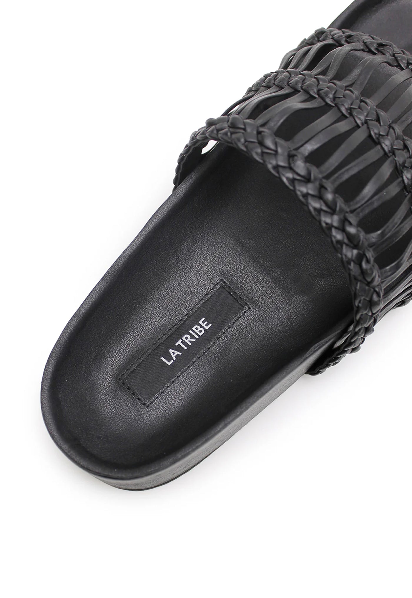 Lou Platform Slide - Black sold by Angel Divine