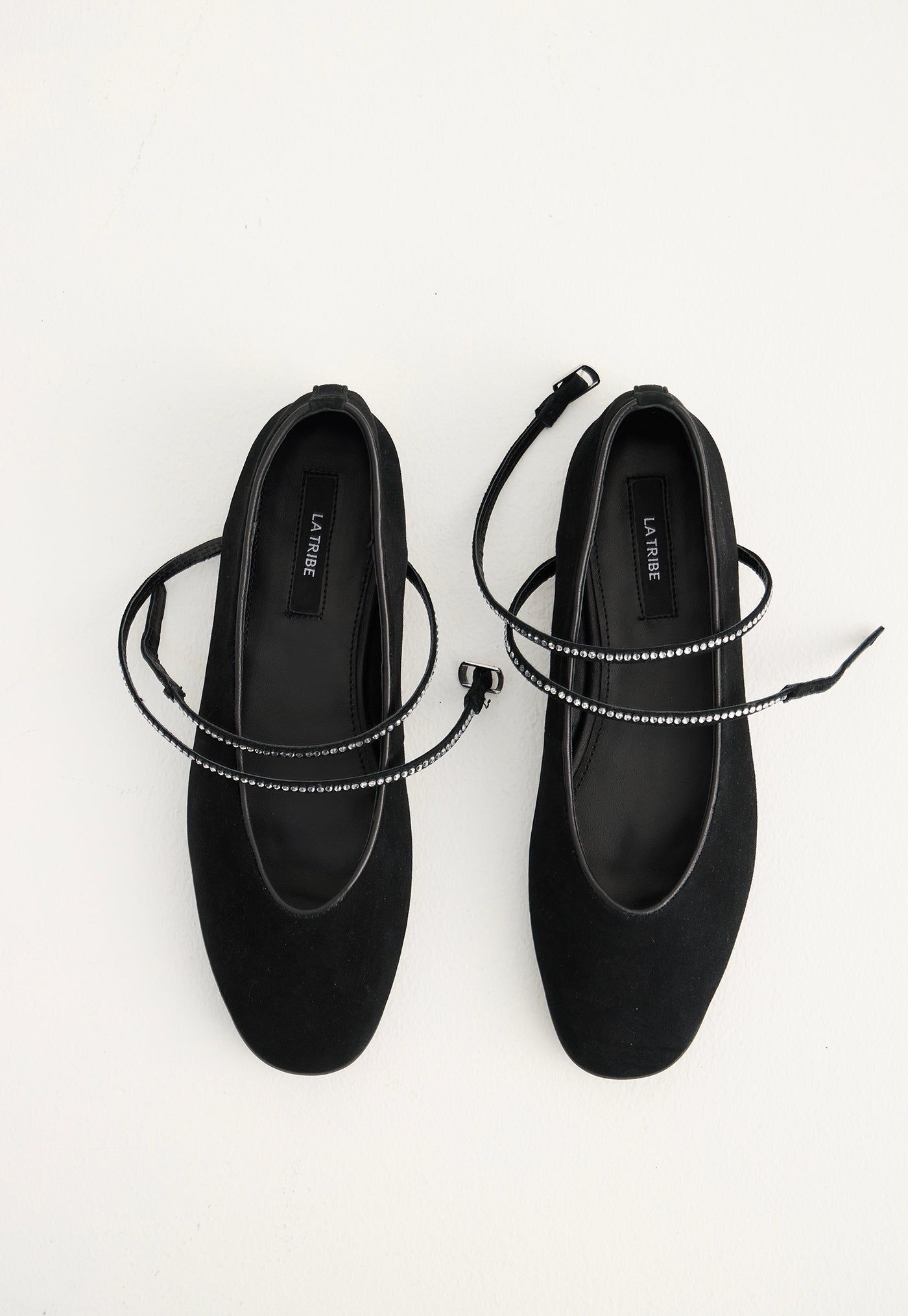 Maggie Flat - Black/Crystal