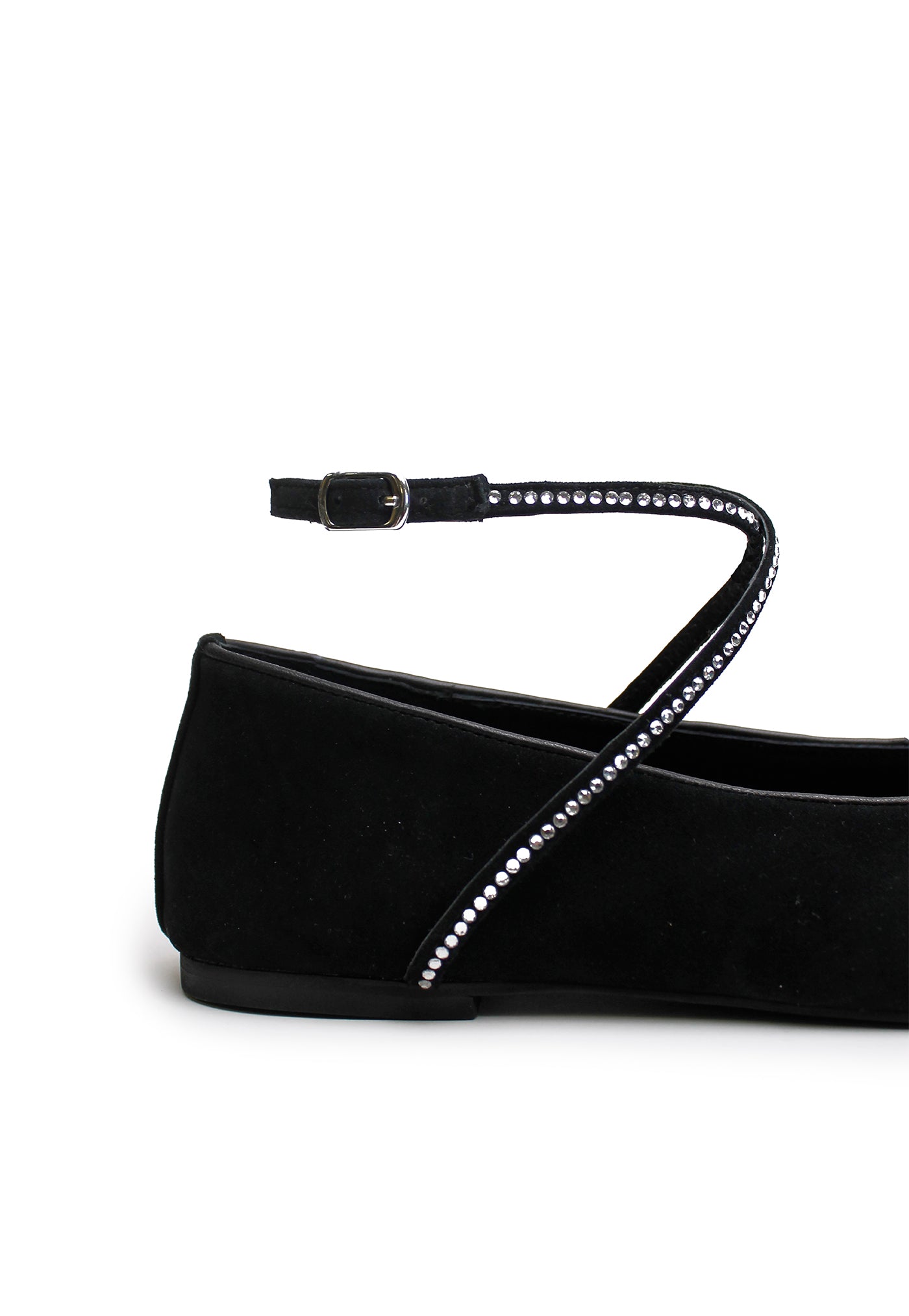 Maggie Flat - Black/Crystal