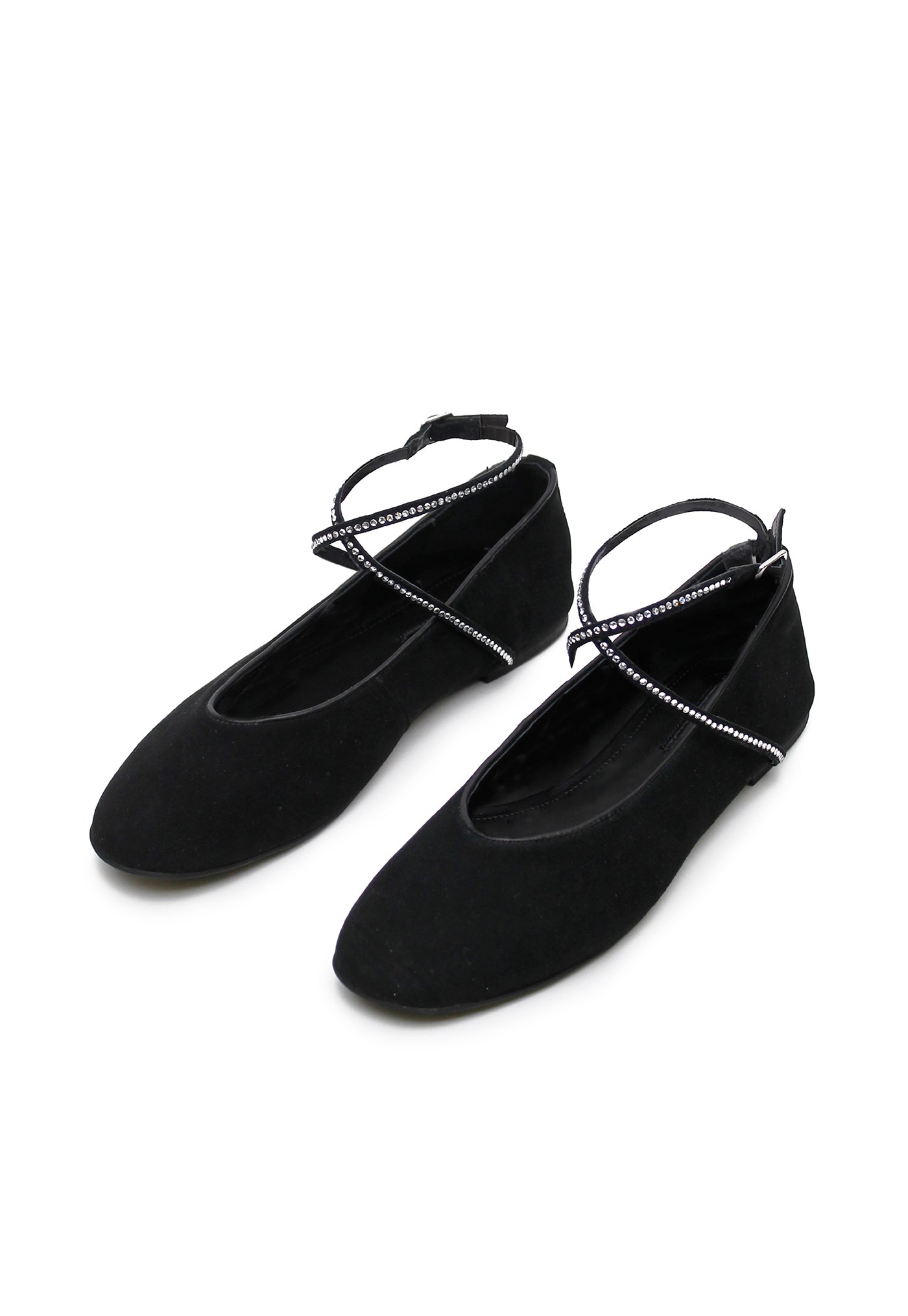 Maggie Flat - Black/Crystal