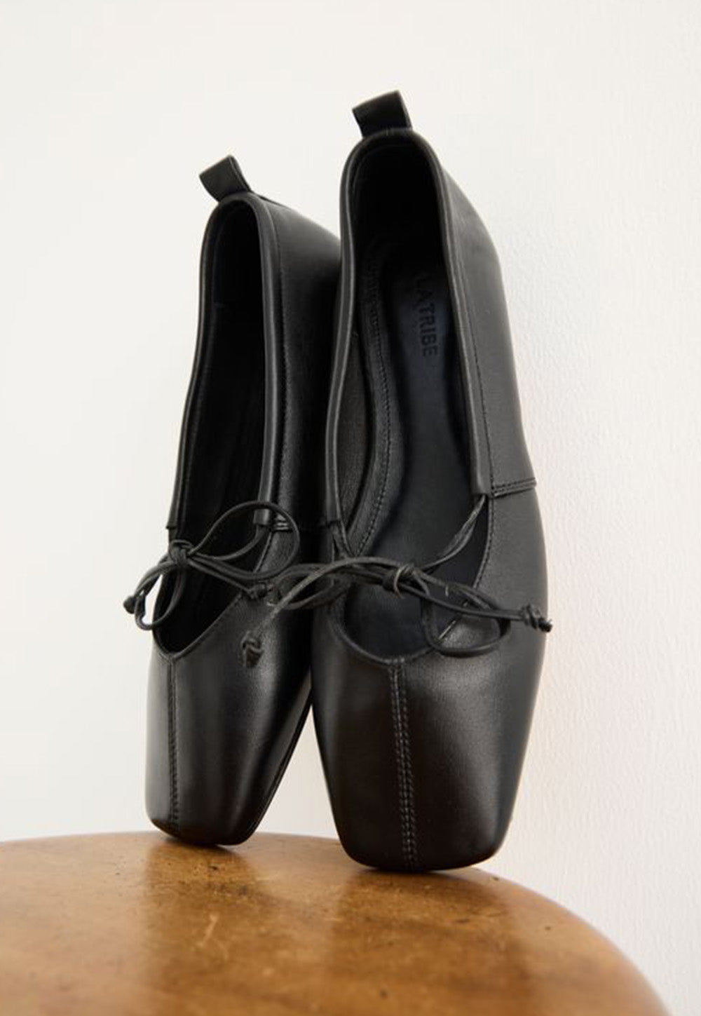 Square Toe Flat - Black