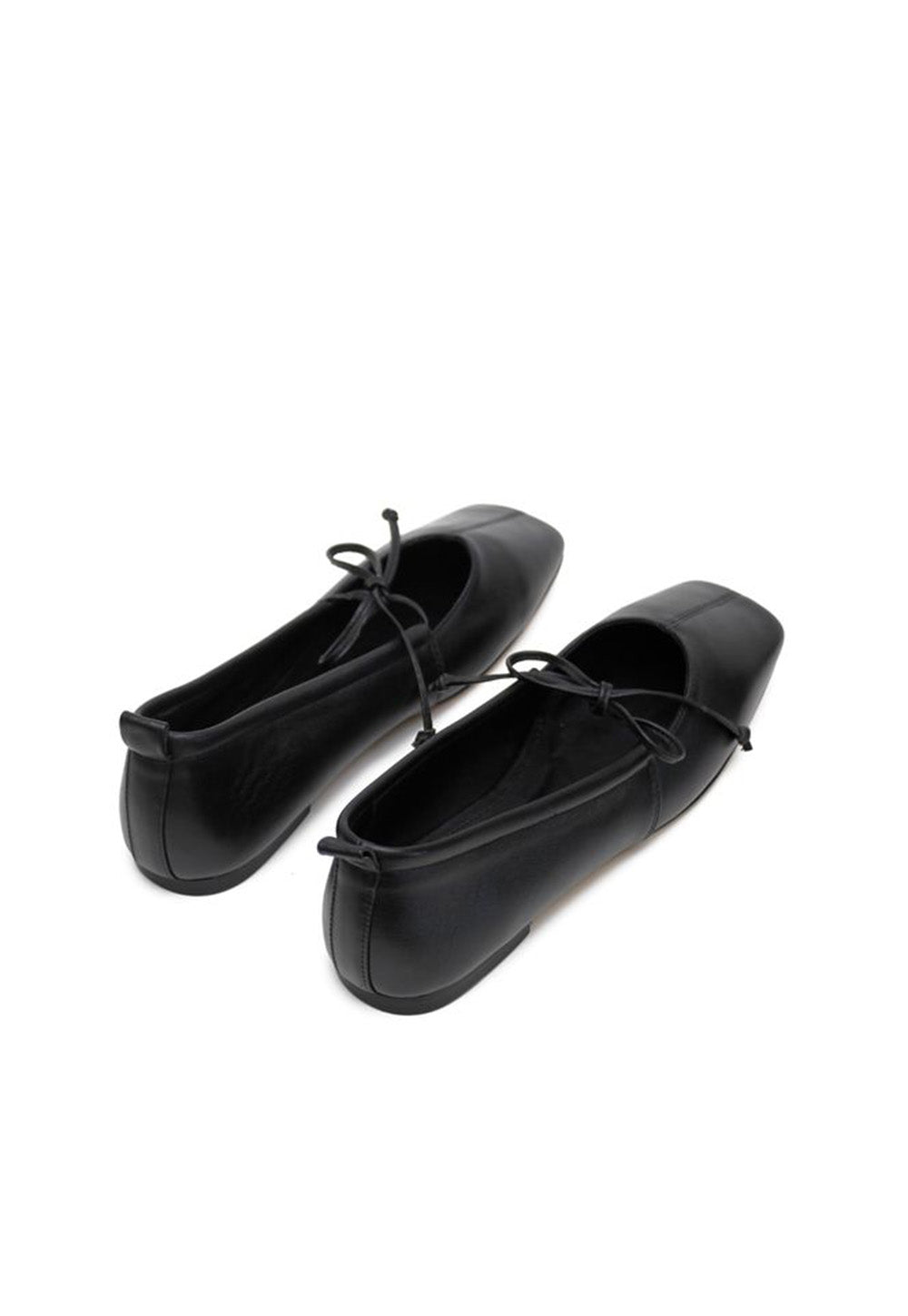 Square Toe Flat - Black