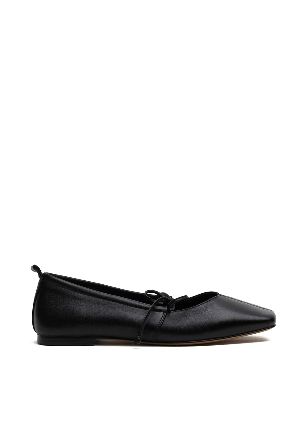 Square Toe Flat - Black