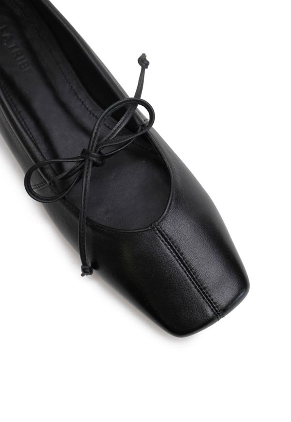 Square Toe Flat - Black