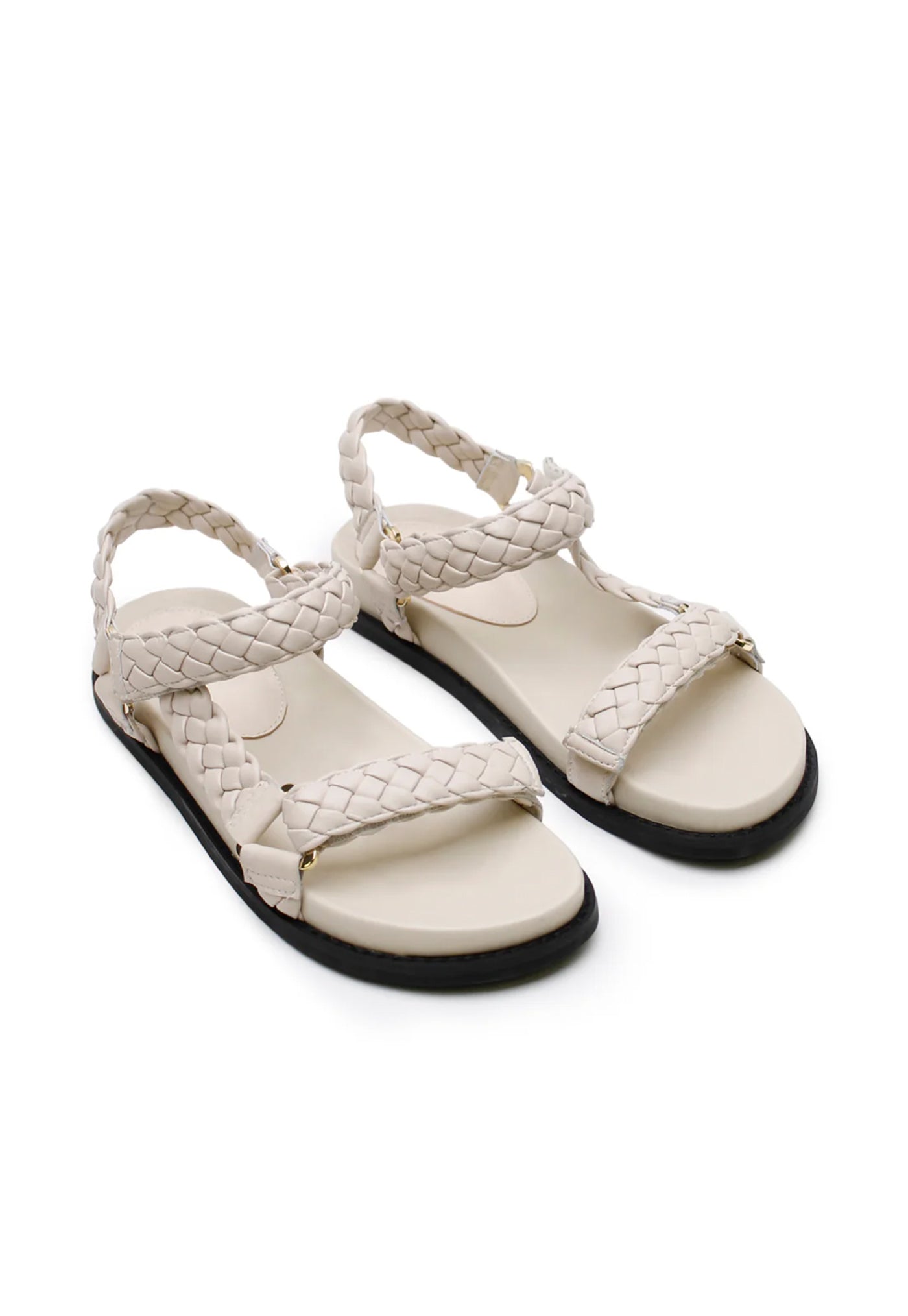 Elke Braided Sandal - Oyster