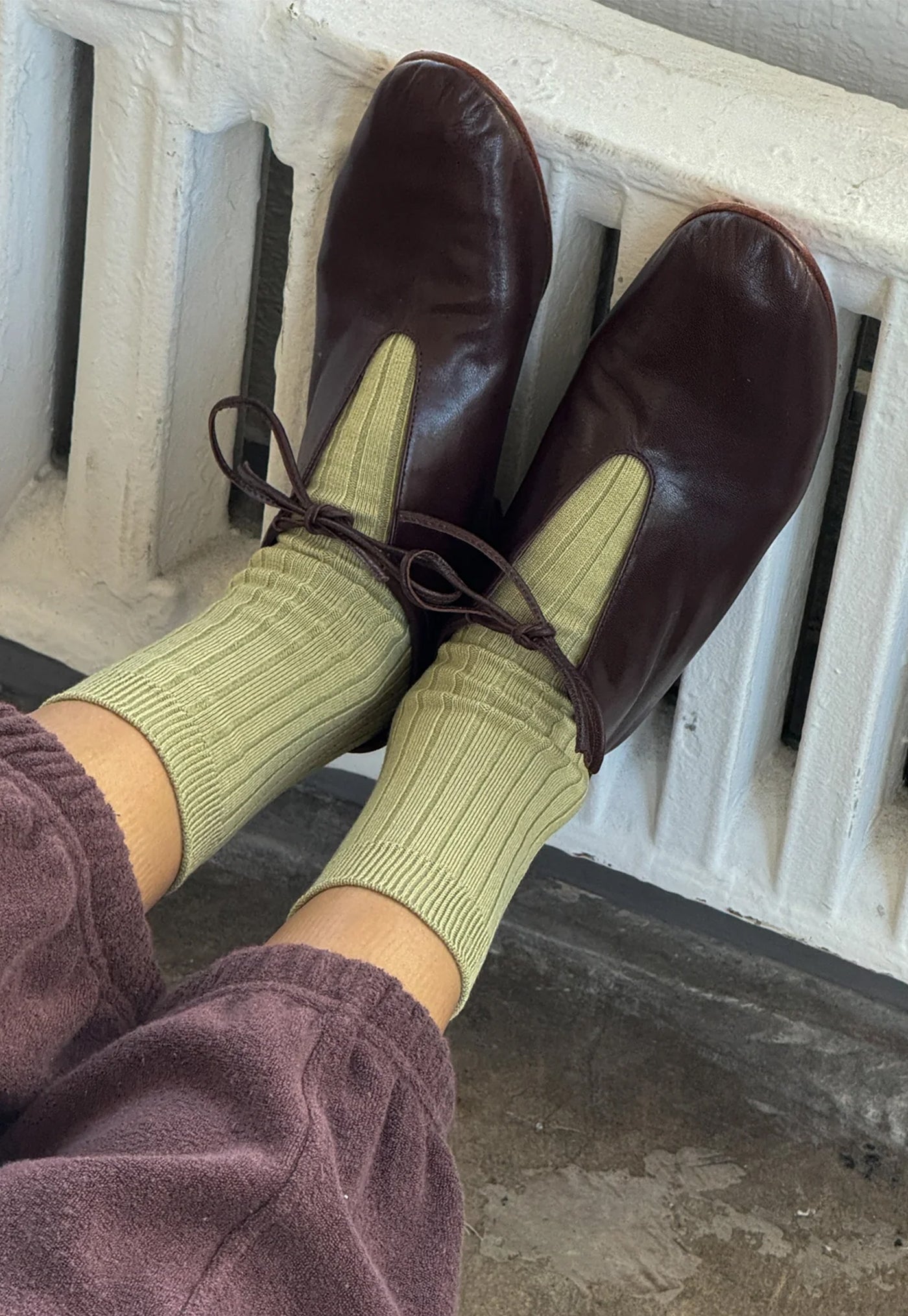 Her Socks - Avocado